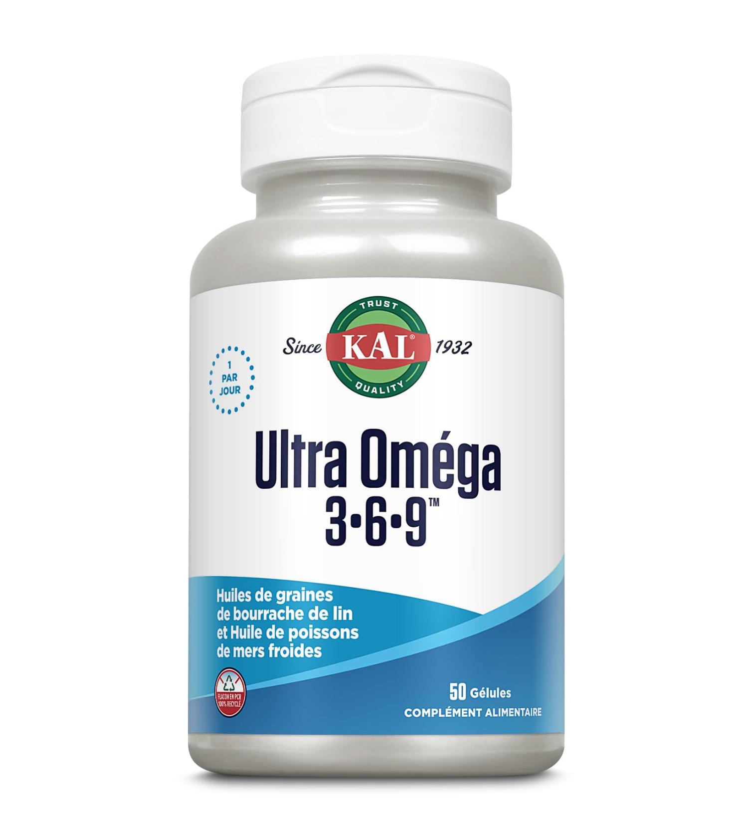 Kal Ultra Omega 3.6.9 | Full capacity of the cardiovascular and nervous systems | 50 capsules - Buy Online on GoSupps.com