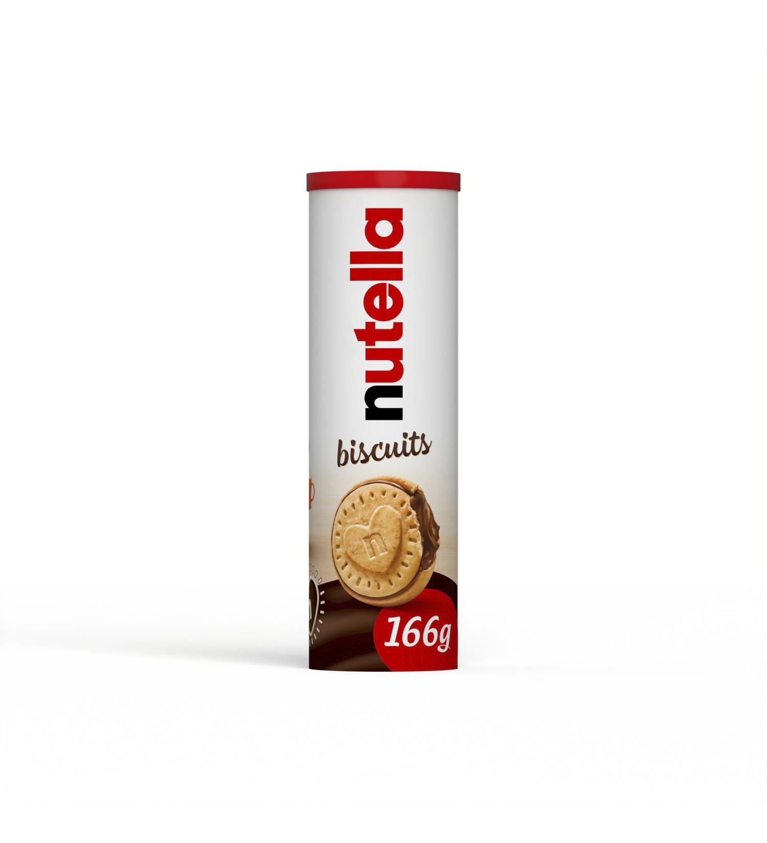 Nutella Chocolate Biscuits Snacks Party Food Crunchy Biscuits with Creamy Nutella Spread Tube of 12 Biscuits 166g - Buy Online on GoSupps.com