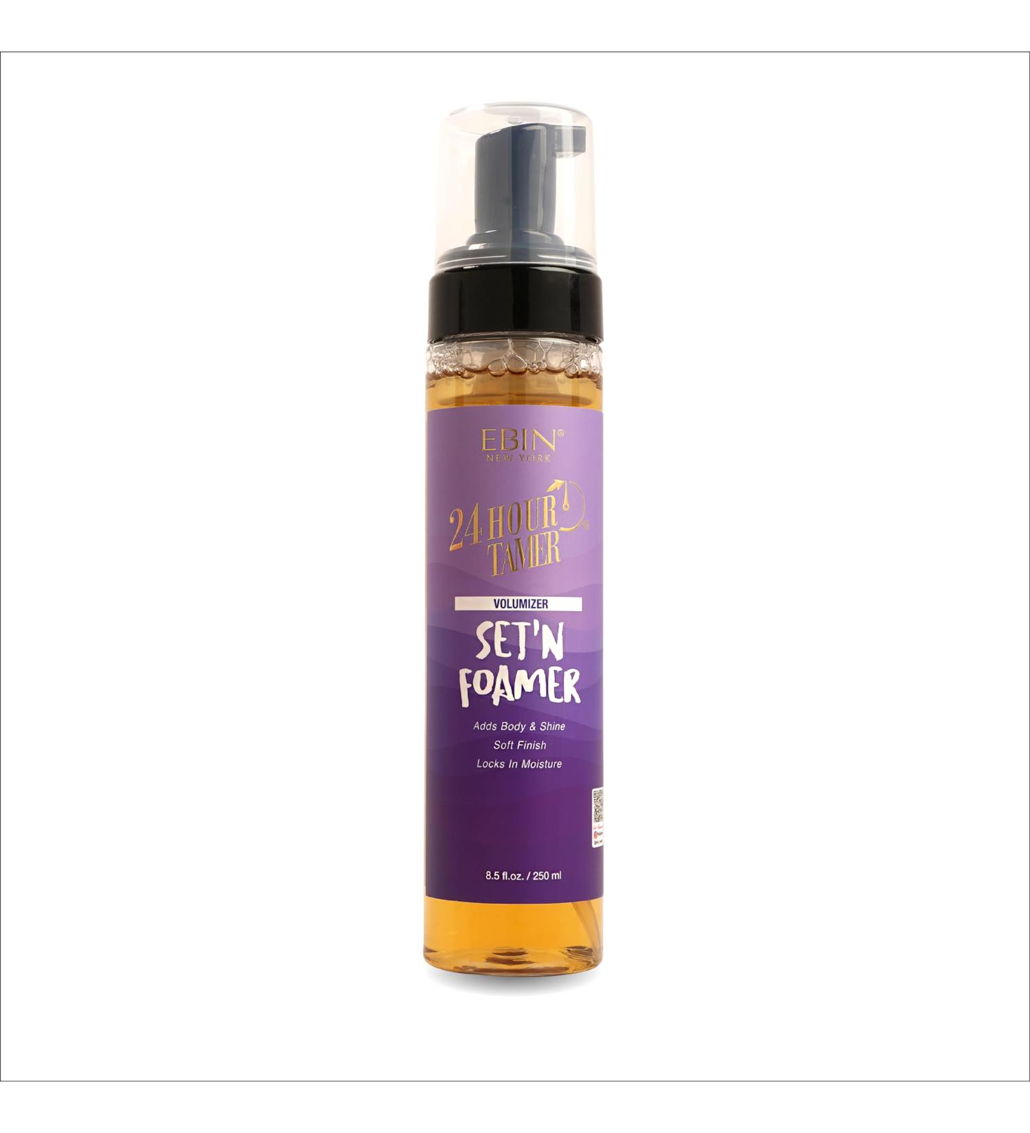 24 Hour Tamer Set'n Foamer Volumizer 8.5oz/ 250ml - Enhance Volume & Shine Define Curls & Waves Soft Finish with Lightweight Texture Locks in Moisture Nourishes Curls No Flake 8.5 Fl Oz (Pack of 1) Volumizer - Buy Online on GoSupps.com