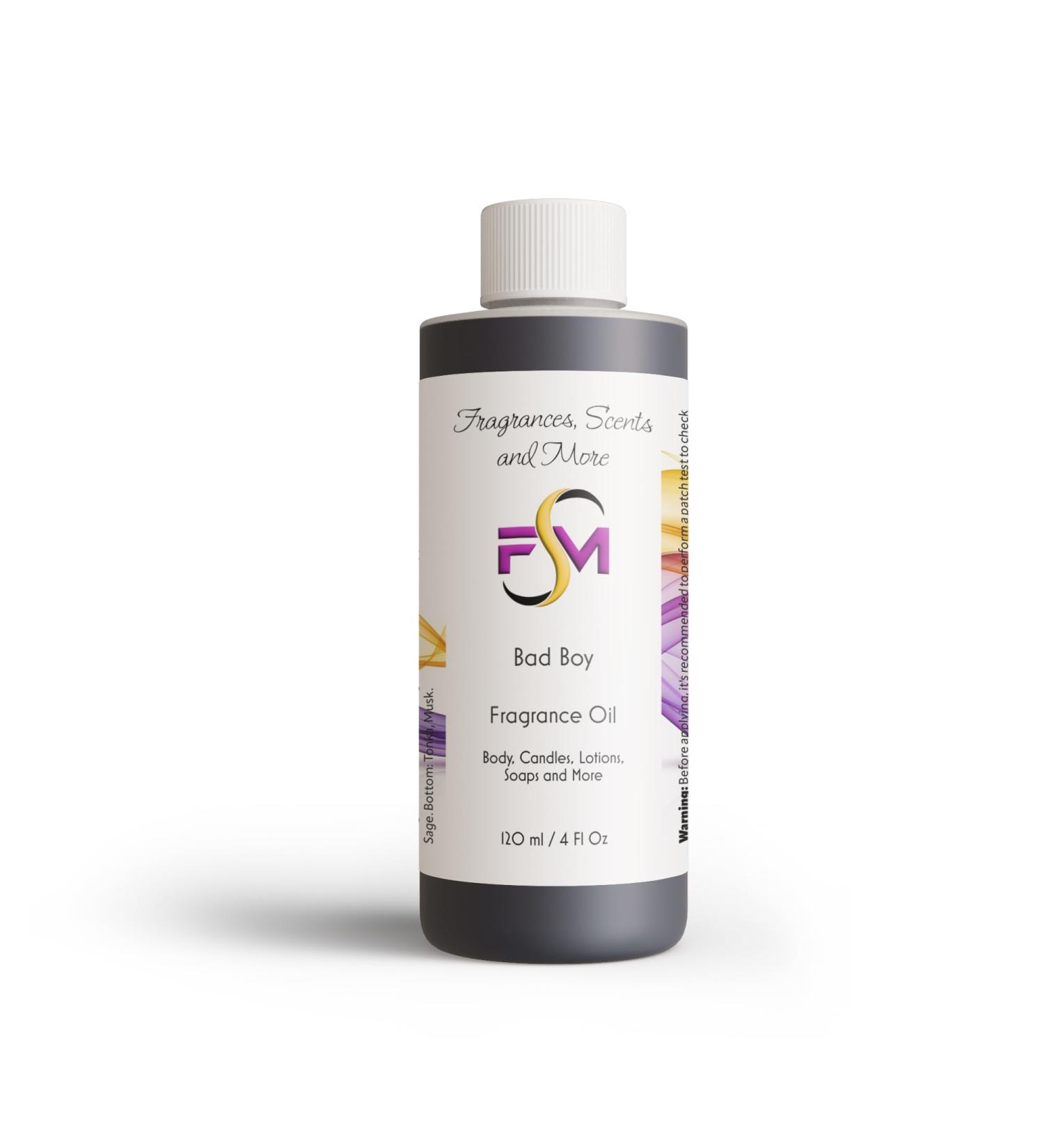 Bad Boy Fragrance Oil - 4 Fl Oz Plastic Bottle (120ml) 4 Fl Oz (Pack of 1) - Buy Online on GoSupps.com