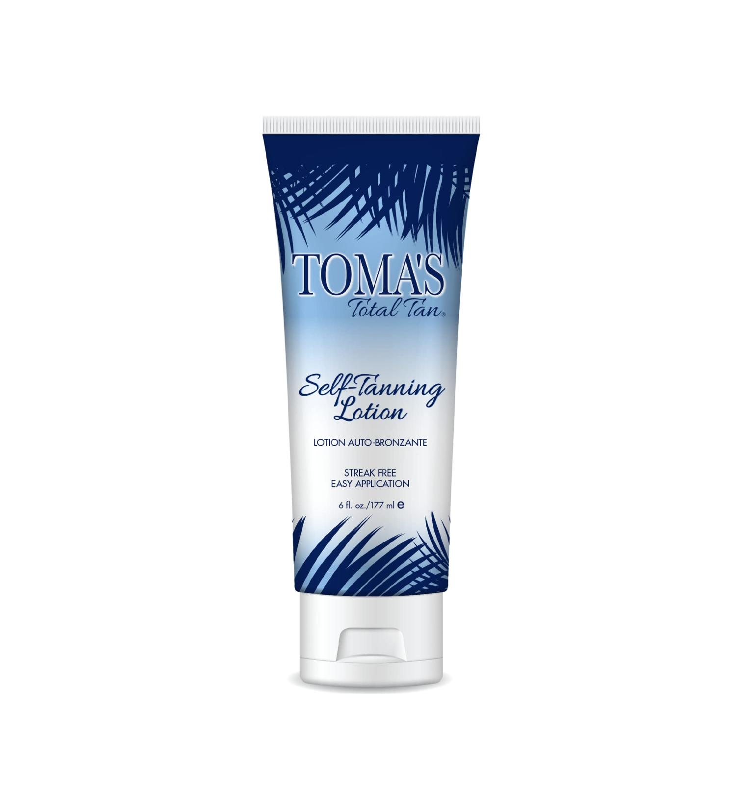 Toma's Total Tan Self-Tanning Lotion - Instant Dark Natural-Looking Sunless Tan - 6 oz - Buy Online on GoSupps.com