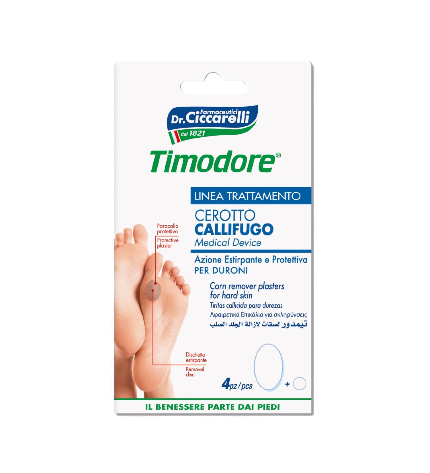 Timodore Chicken Cavity Paving for Calluses - Pain-Free Foot & Hand Care Made in Italy 4 Pieces - Buy Online on GoSupps.com