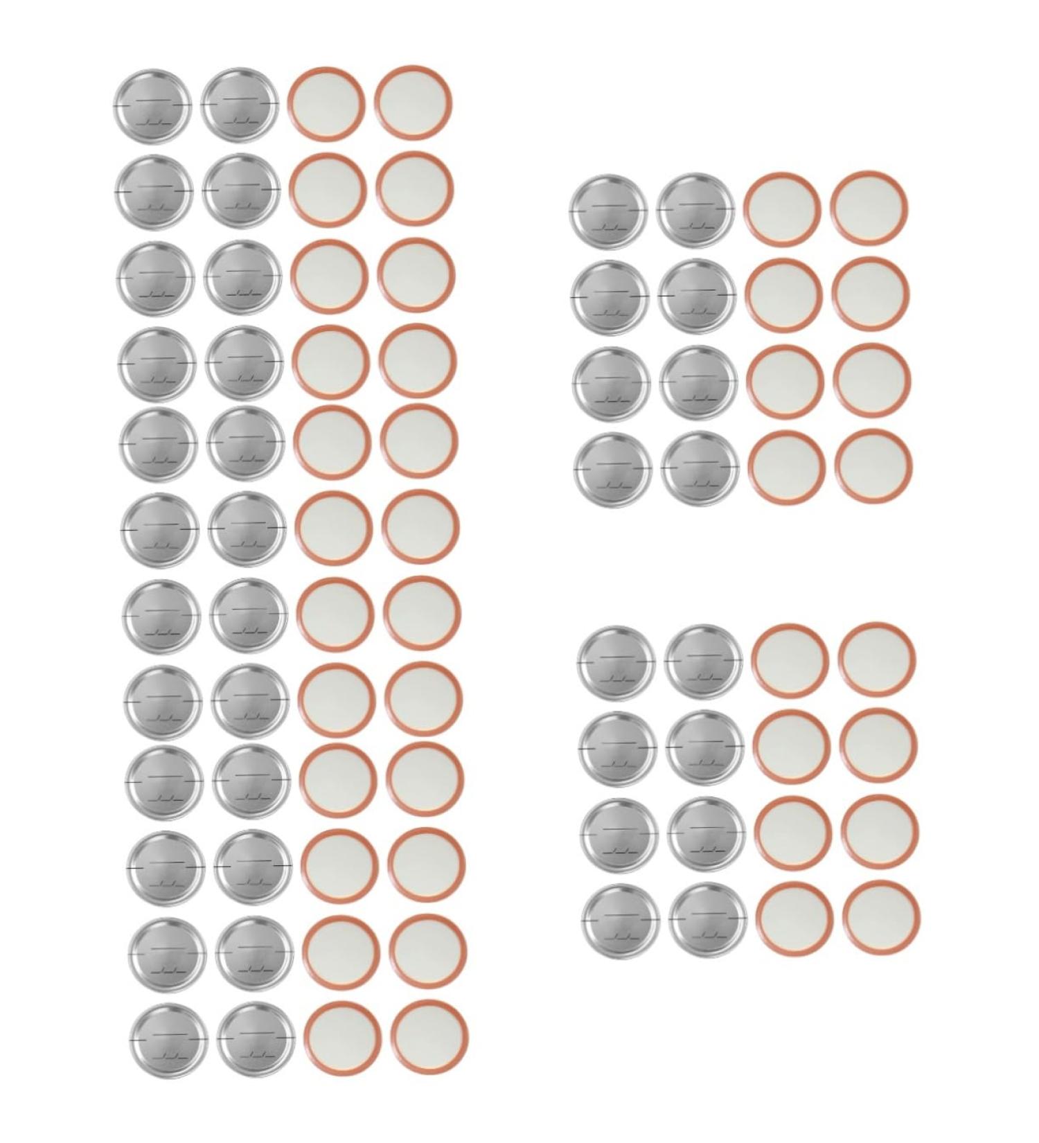 POPETPOP 150 Pcs Mason Jar Lids Metal Lid Mason Jar Caps Cover Tinplate Date Discs Mason Jar Accessories Jars Lids Mason Jar Supplies Mason Jar Sealing Lid Mason Jars Date Discs Split Tool Silverx5pcs 7X7X0.2CMx5pcs - Buy Online on GoSupps.com