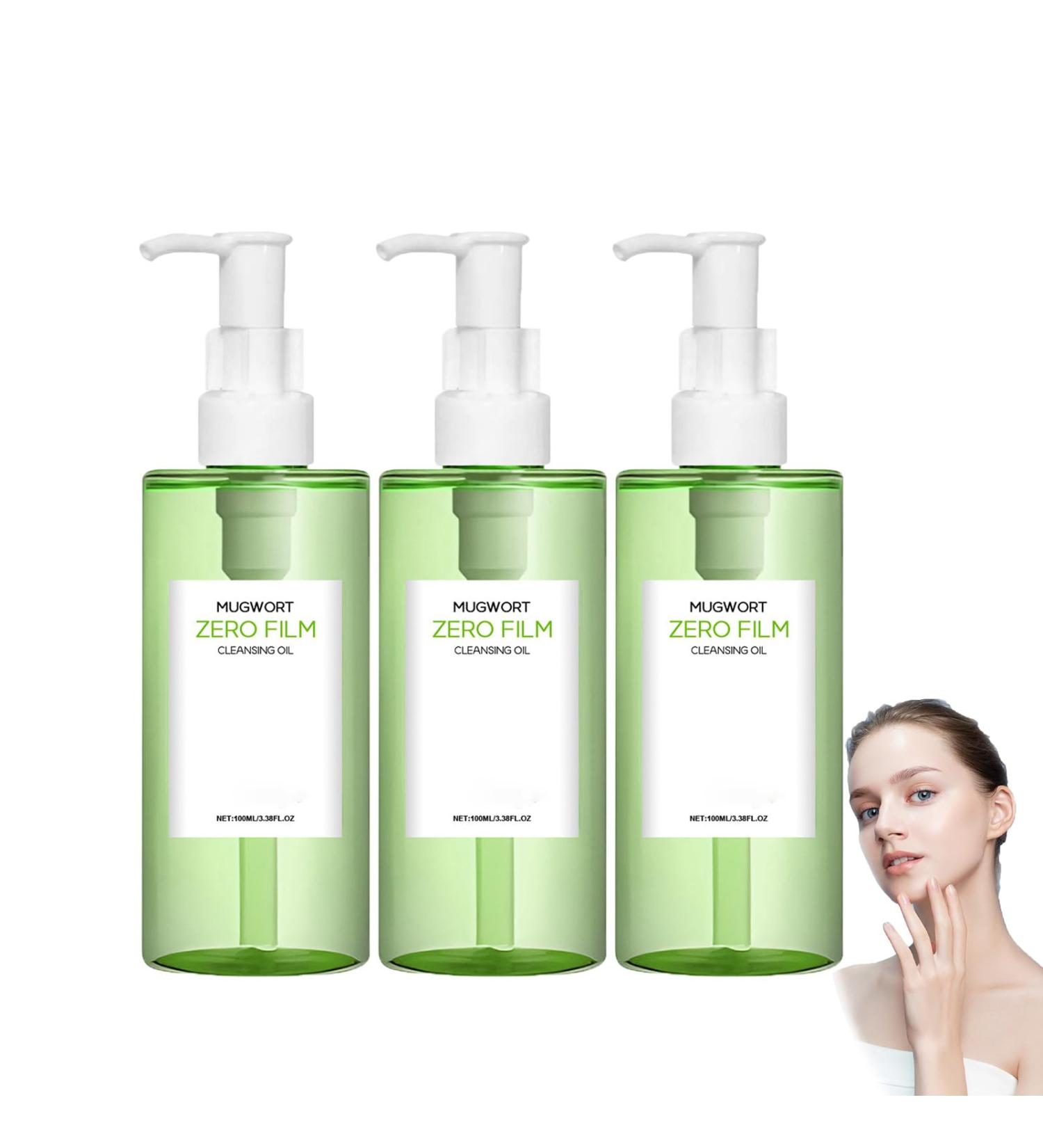  ZLHHRZJX Mugwort Cleansing Oil Waterproof Makeup Remover for All Skin Types Your Double Purification Facial Oil Quick Cleansing Oil to Remove Blackheads Suitable for All - Buy Online on GoSupps.com