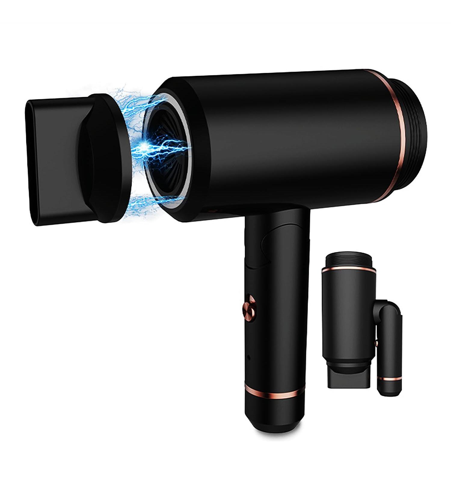 WTTTTW Foldable Cordless Hair Dryer 5000mAh Rechargeable Hair Dryers w/Magnetic Nozzle Portable Travel Cordless Blow Dryer for Women Kids Outdoor Camping Beaches - Buy Online on GoSupps.com