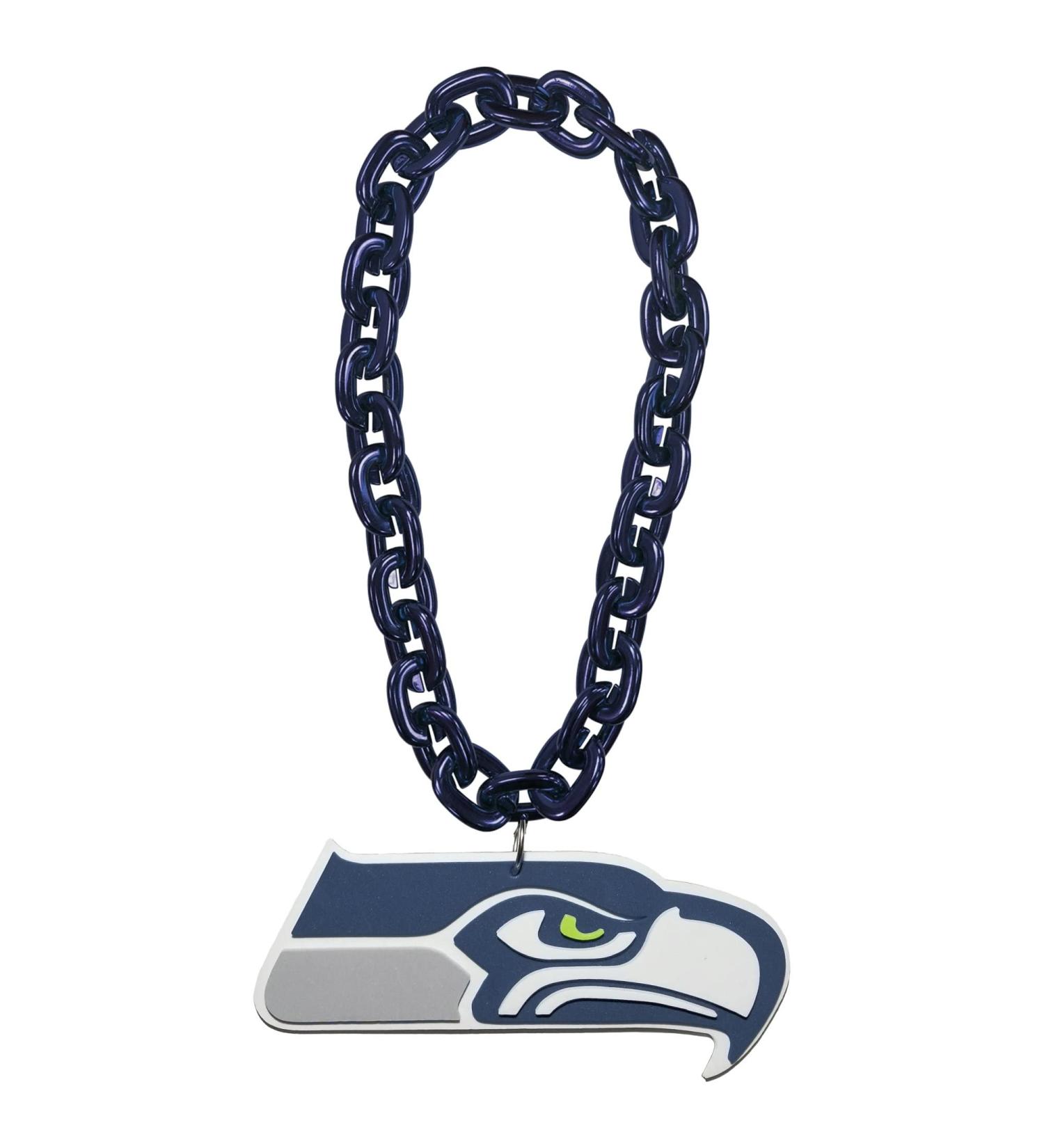 Seattle Seahawks NFL Necklace Chain **FanChain** with Logo Pendant