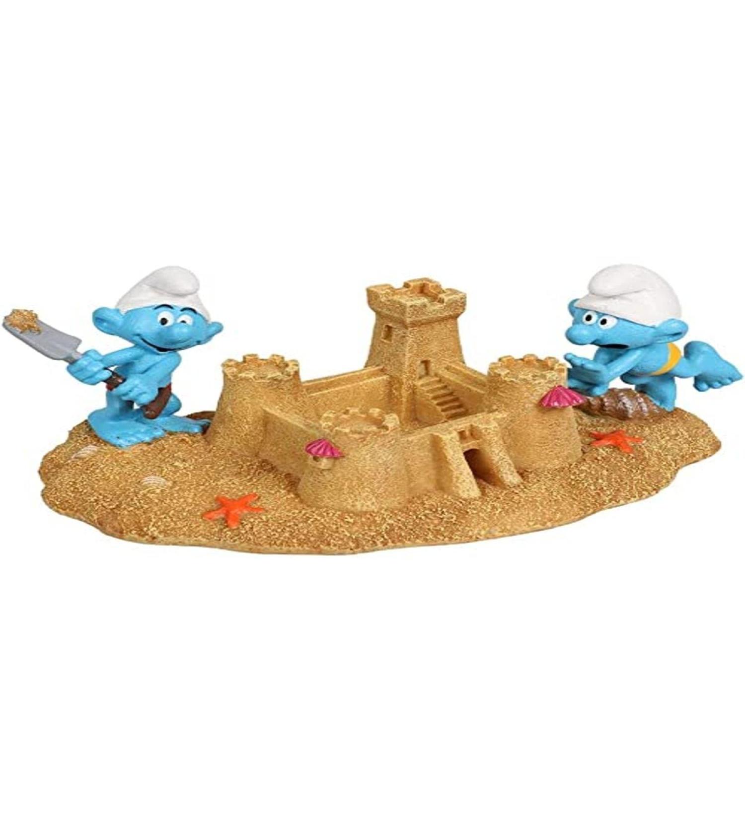 Aqua della figure Slurf Sandburg 21.1 x 11.5 x 8.8 cm very detailed and made of polyester resin non-toxic and pH-neutral for sweet and seawater aquarium