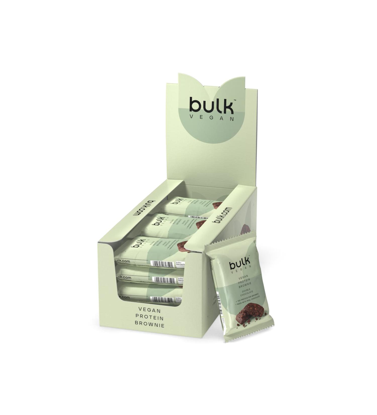 Bulk Vegan Protein Brownies Chocolate Pack of 12 Packaging May Vary