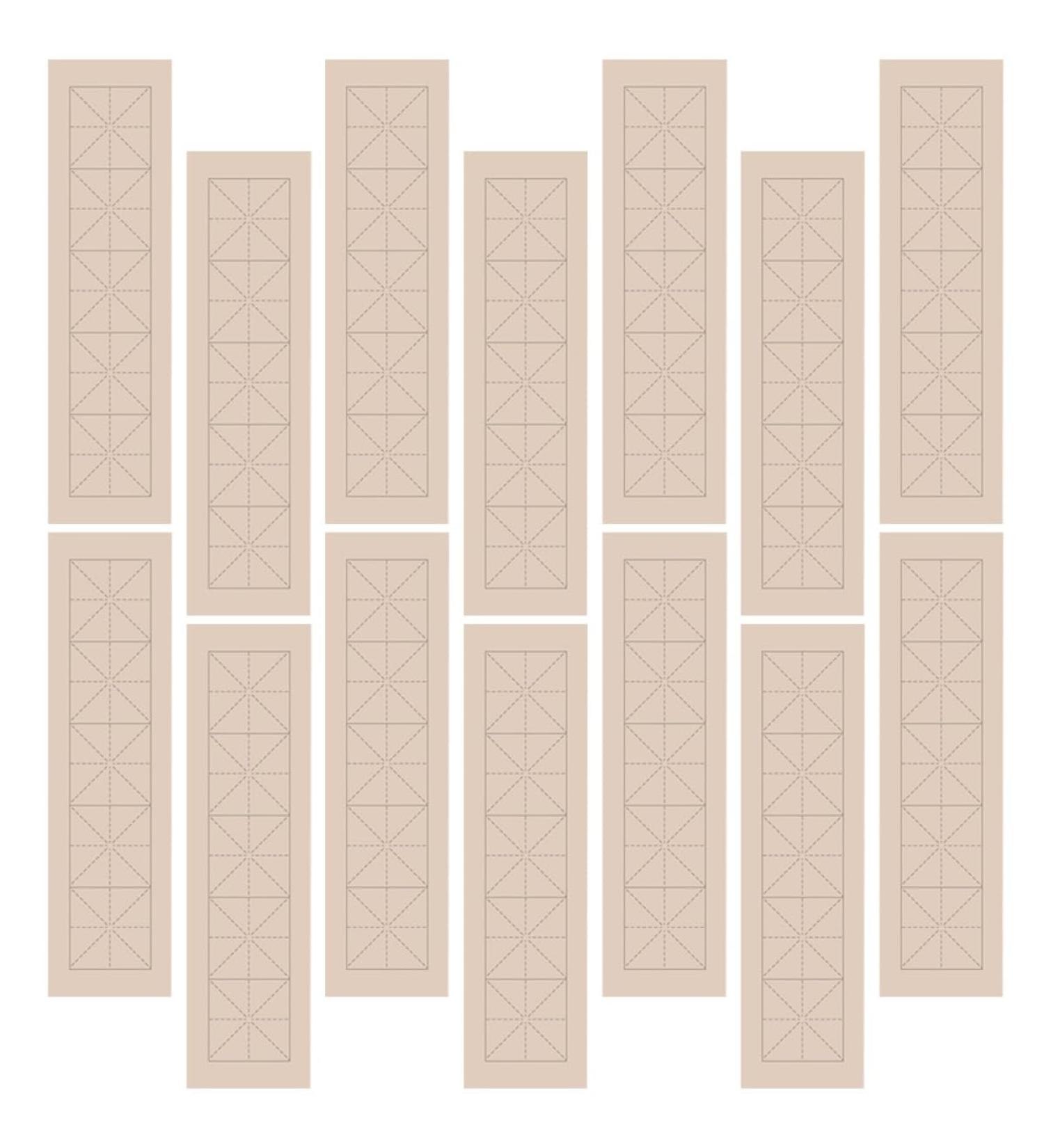 NUOBESTY Calligraphy Practicing Paper 100 Sheets Copy Stickers Chinese Calligraphy Paper Post Paper Major Student Brown 40X12X0.1CM - Buy Online on GoSupps.com
