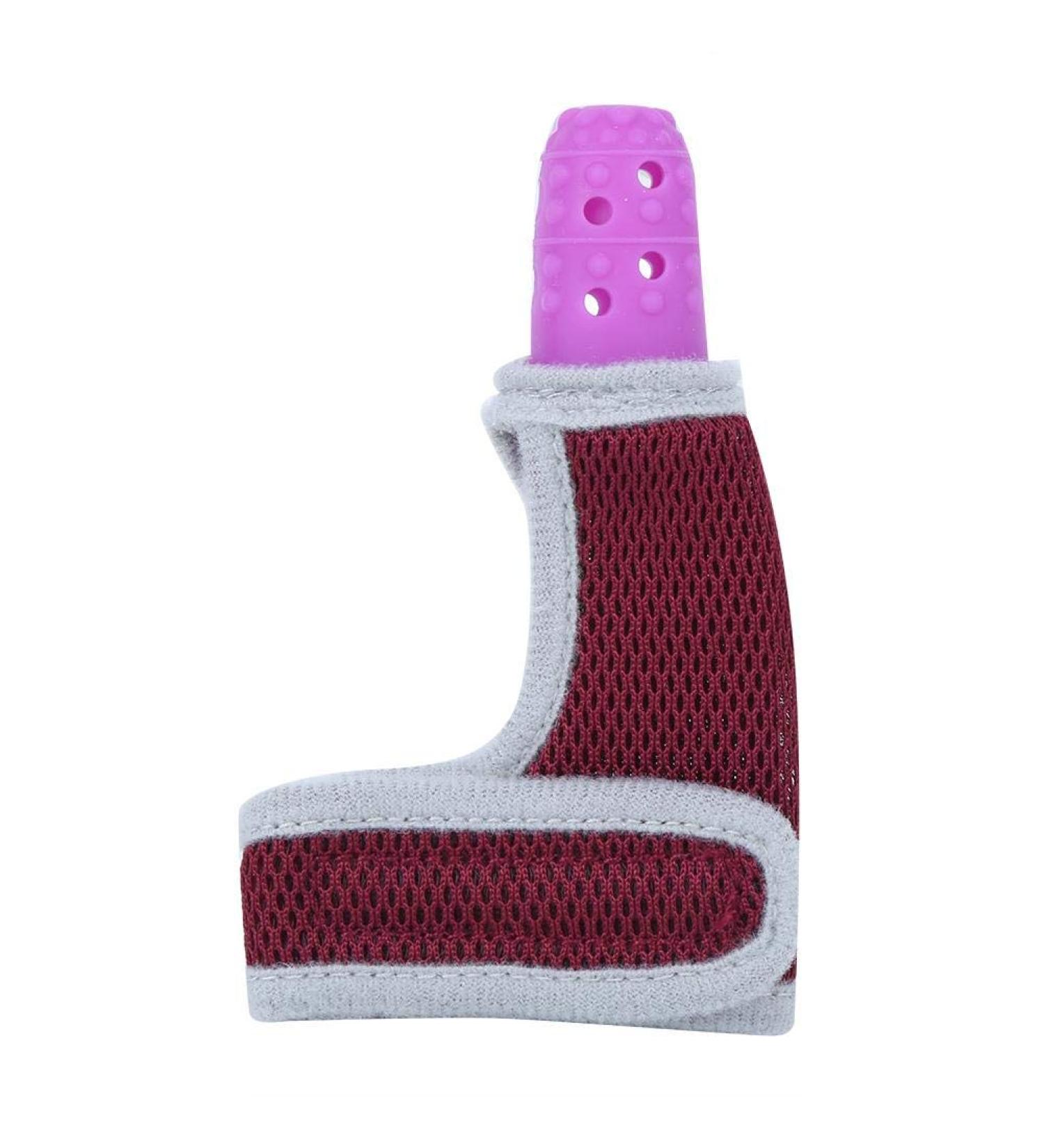 Safe Silicone Baby Teether - Pink Teething Thumb Sleeve Toy for Infants - Buy Online on GoSupps.com