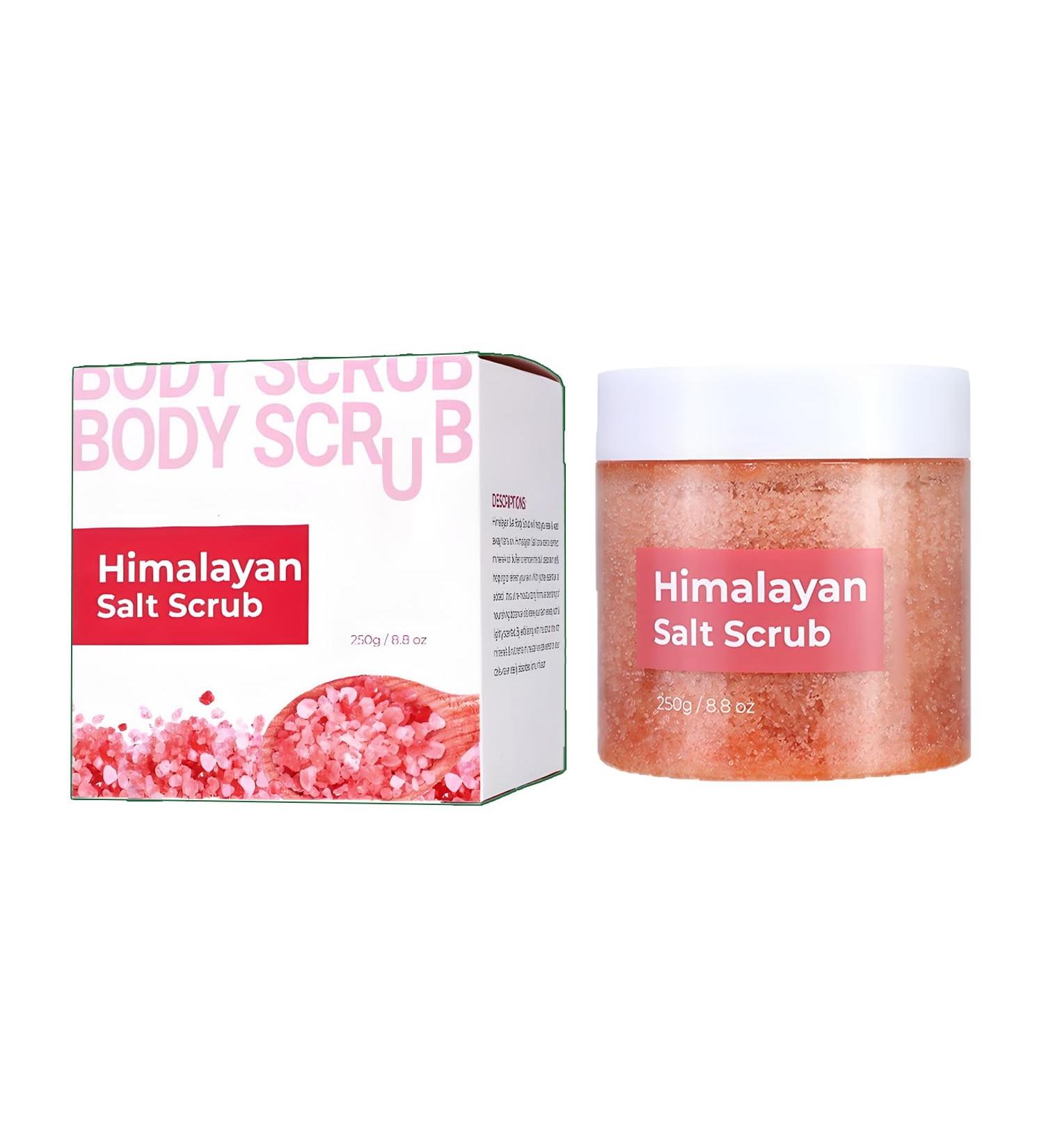 Facial Scrub Himalayan Salt Shea Sugar Scrub Ultra Hydrating and Exfoliating for Nourishing Essential Body Care Improves Acne Scars Blackheads Pore Size and Skin Texture - Buy Online on GoSupps.com