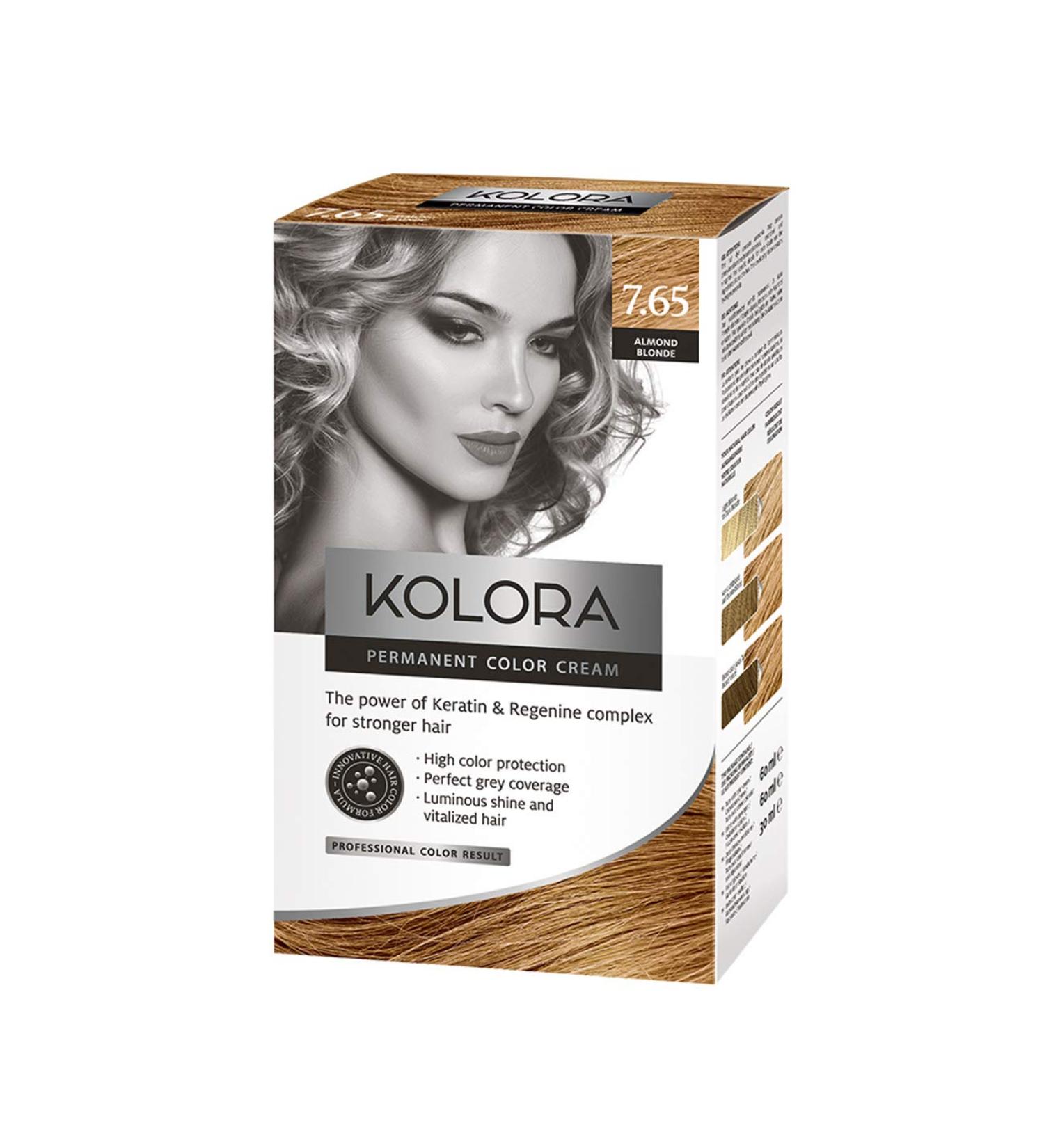  KOLORA KOLORA Hair Colour 7.65 Almond Blonde 60 ml - Buy Online on GoSupps.com