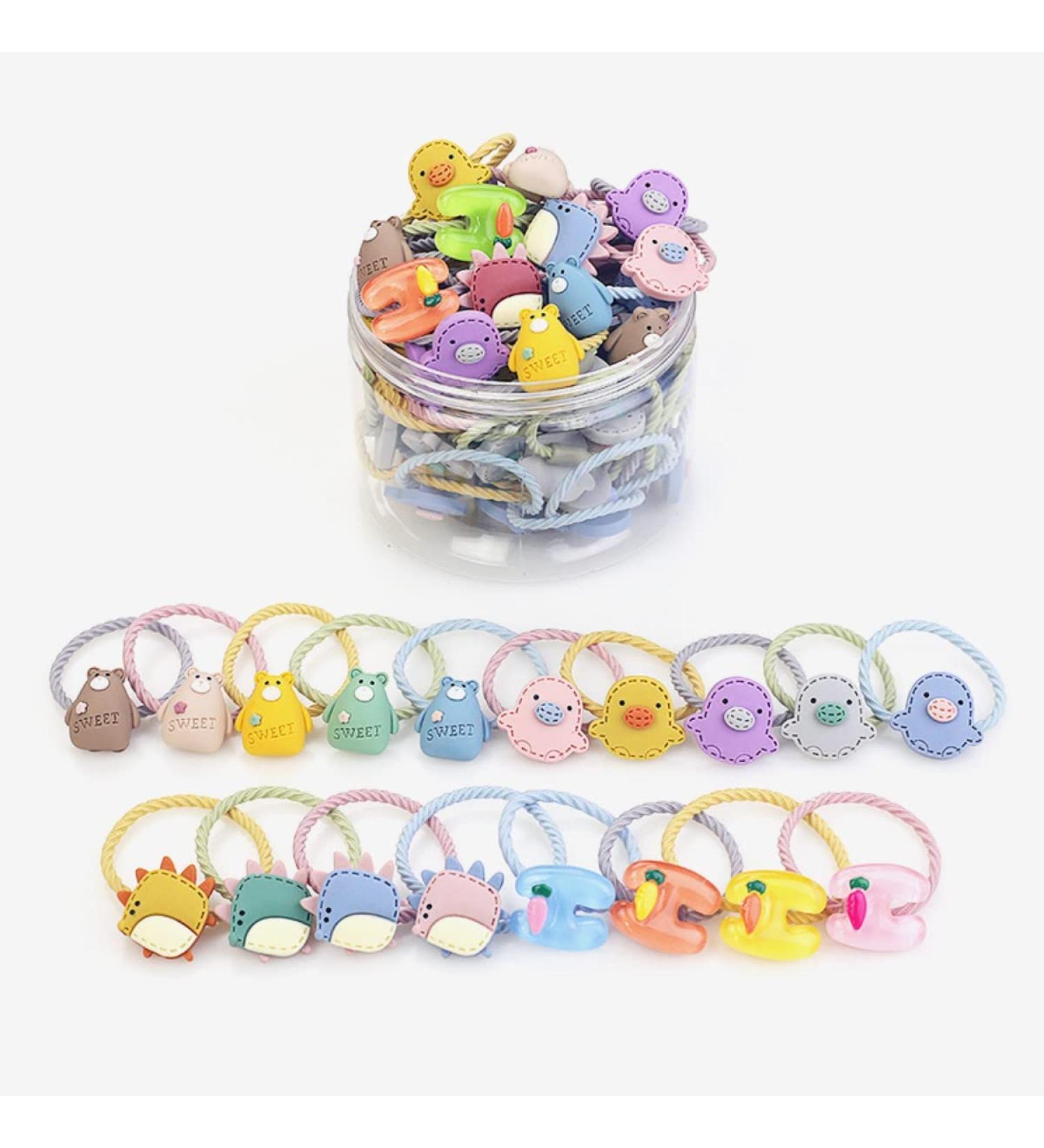 Animal Leather Band Hair Ring Tie for Girls - Cute Princess Head Rope - Buy Online on GoSupps.com