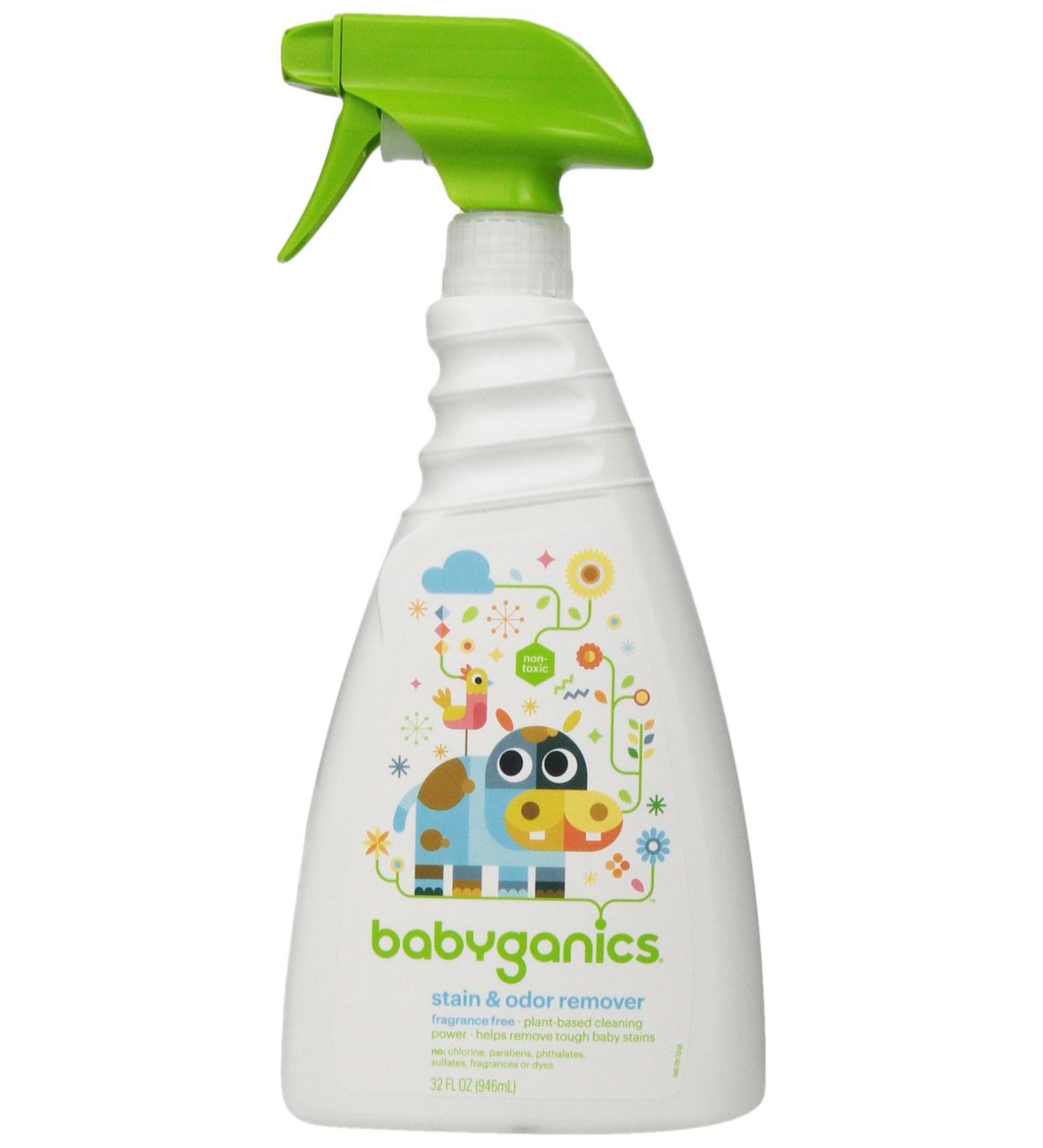 Buy Babyganics Stain and Odor Remover 32 oz - Fragrance Free for Safe & Effective Cleaning | International Shipping Available - Buy Online on GoSupps.com