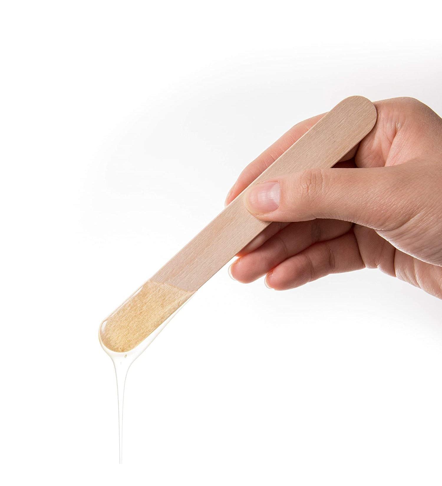 50 pieces made of natural wood for perfect hair removal of your body.