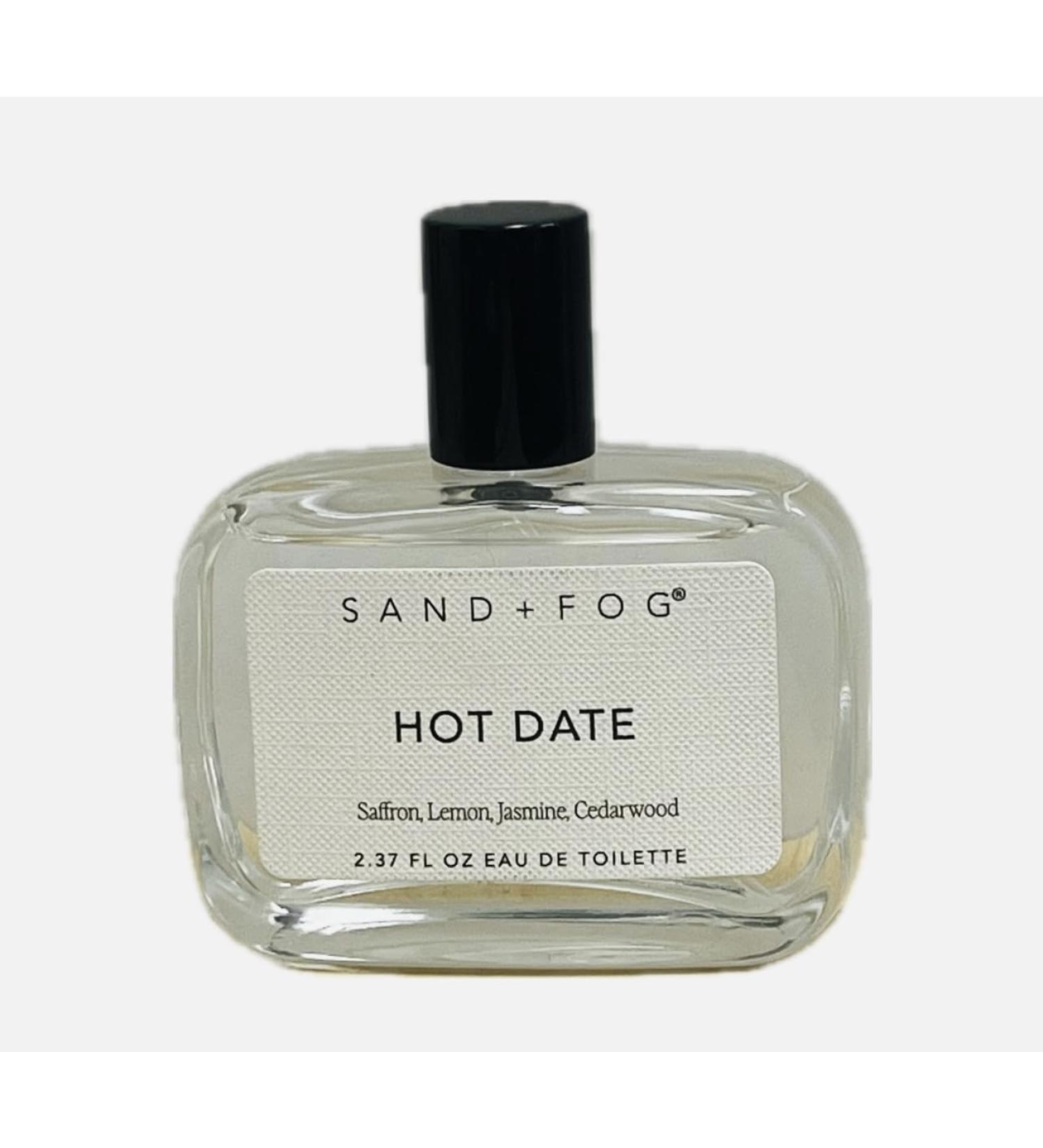 Sand and Fog Hot Date Eau De Toilette Spray 2.37 fl oz Saffron Lemon Jasmine Cedarwood unboxed