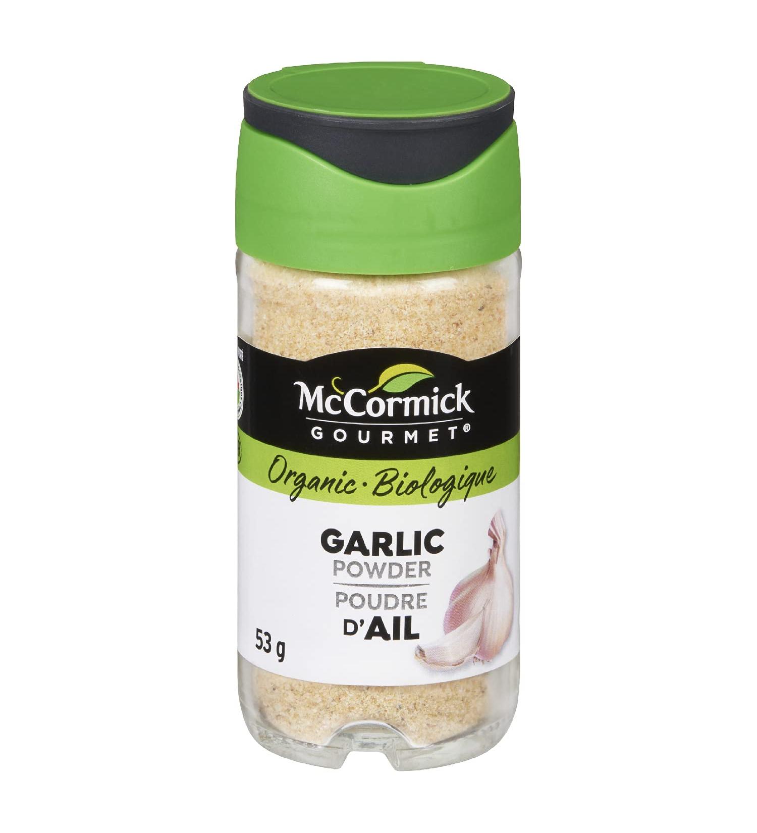 McCormick Gourmet (MCCO3) New Bottle Premium Quality Natural Herbs & Spices Organic Garlic Powder 53g (Package May Vary) - Buy Online on GoSupps.com