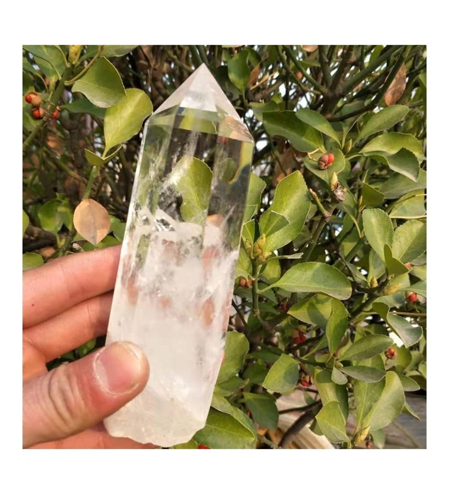 Collection Large Clear Lemurian Seed Quartz Natural Point Cluster Crystal Rough Healing - Buy Online on GoSupps.com