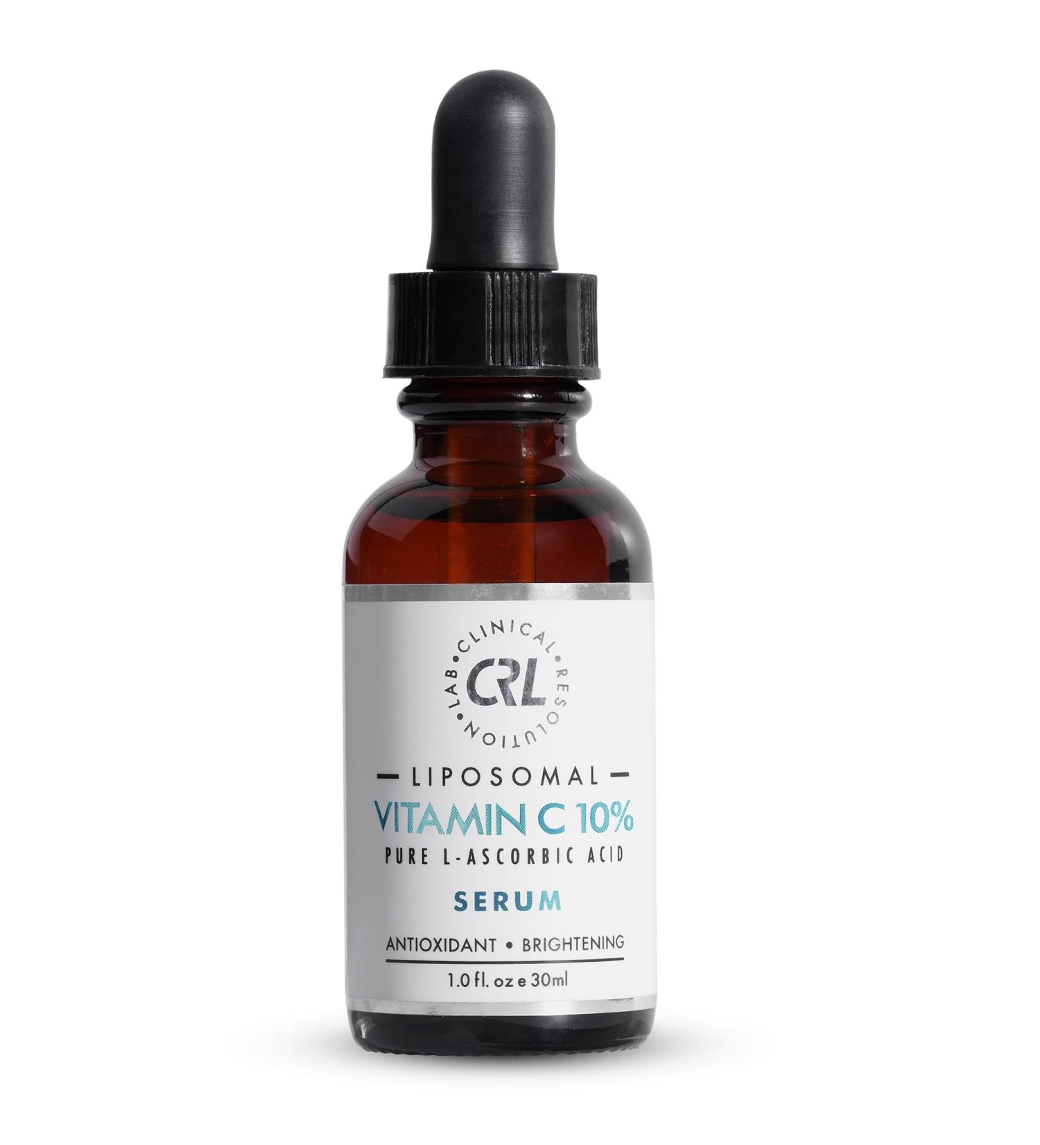 Clinical Resolution Liposomal Vitamin C 10% Serum For Face Anti Aging Formula with, Hyaluronic Acid, Vitamin E Brightening Serum Improve Dark Spots, Tone, Fine Lines & Wrinkles (1.0 fl oz / 30ml) - Buy Online on GoSupps.com