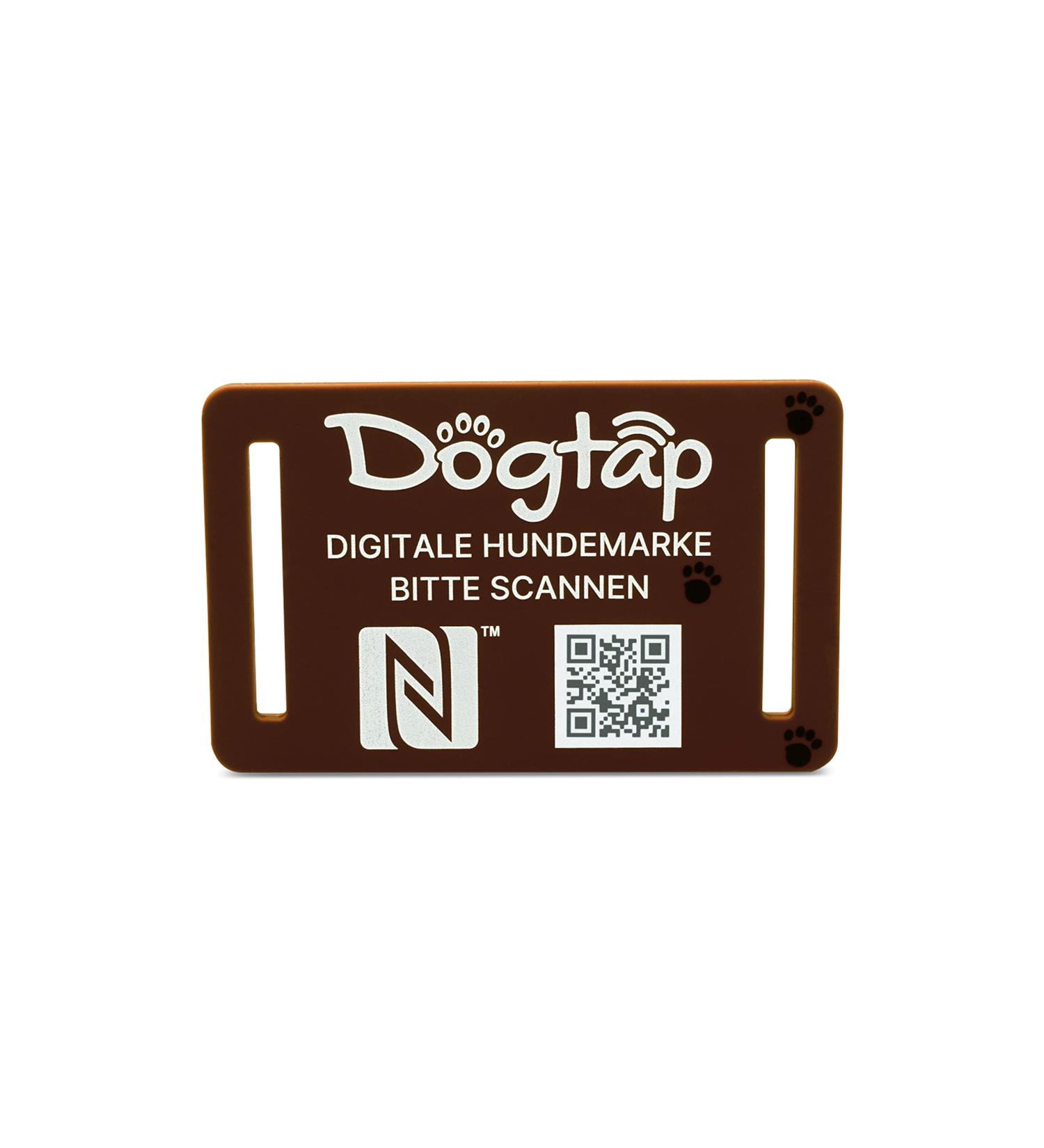 Buy DogTap Light Big - Waterproof Silicone Dog Tag with NFC & QR Code for Medium to Large Dogs | International Shipping - Buy Online on GoSupps.com