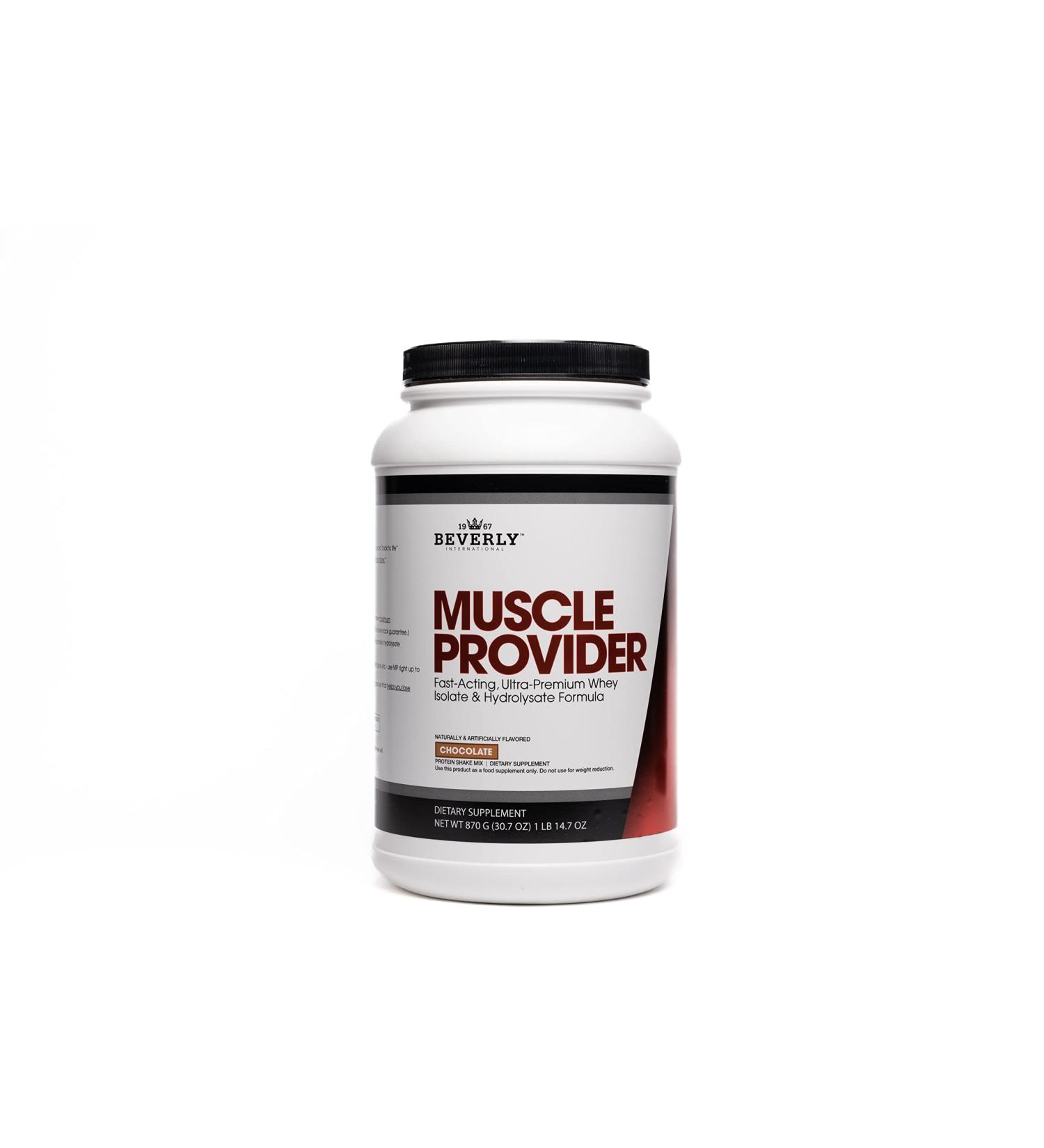 Beverly International Muscle Provider - 30 Servings Chocolate Protein Powder | Fast Absorbing Whey for Lean Muscle & Recovery | Tastes Like Ice Cream - Buy Online on GoSupps.com