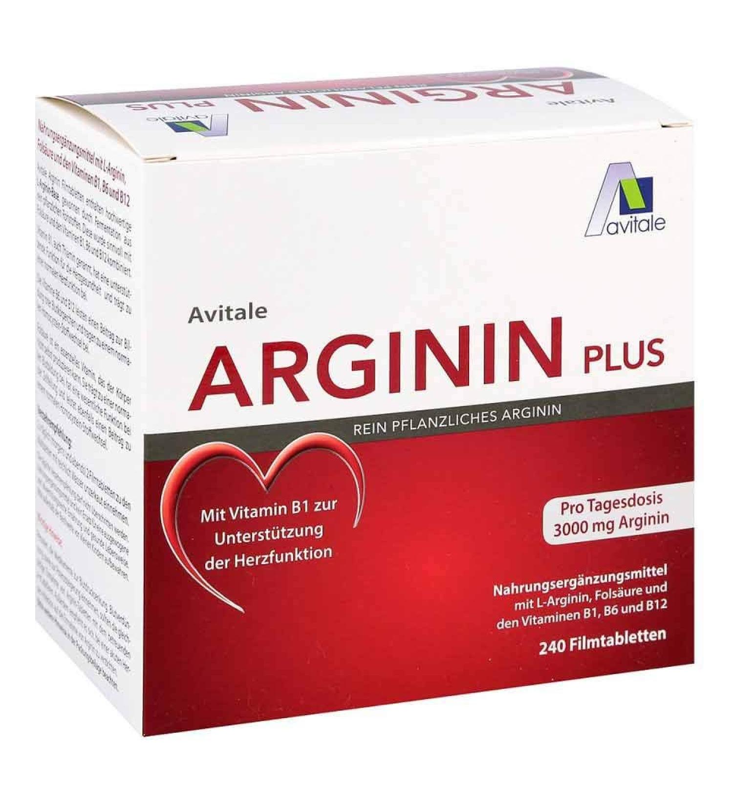 Buy Avital Arginine Plus Vitamin B1 - Boost Energy & Support Health - International Shipping Available - Buy Online on GoSupps.com