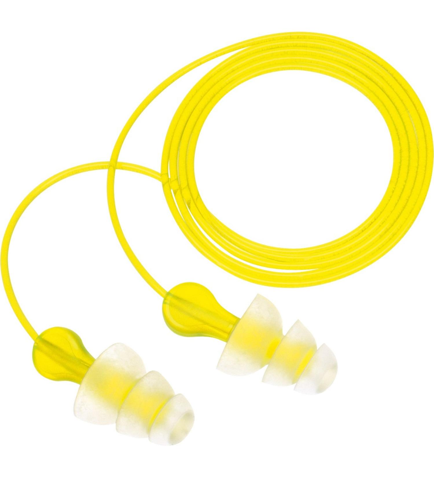 3M Ear Plugs Ear Tri-Flange with vinyl cord 100 pairs