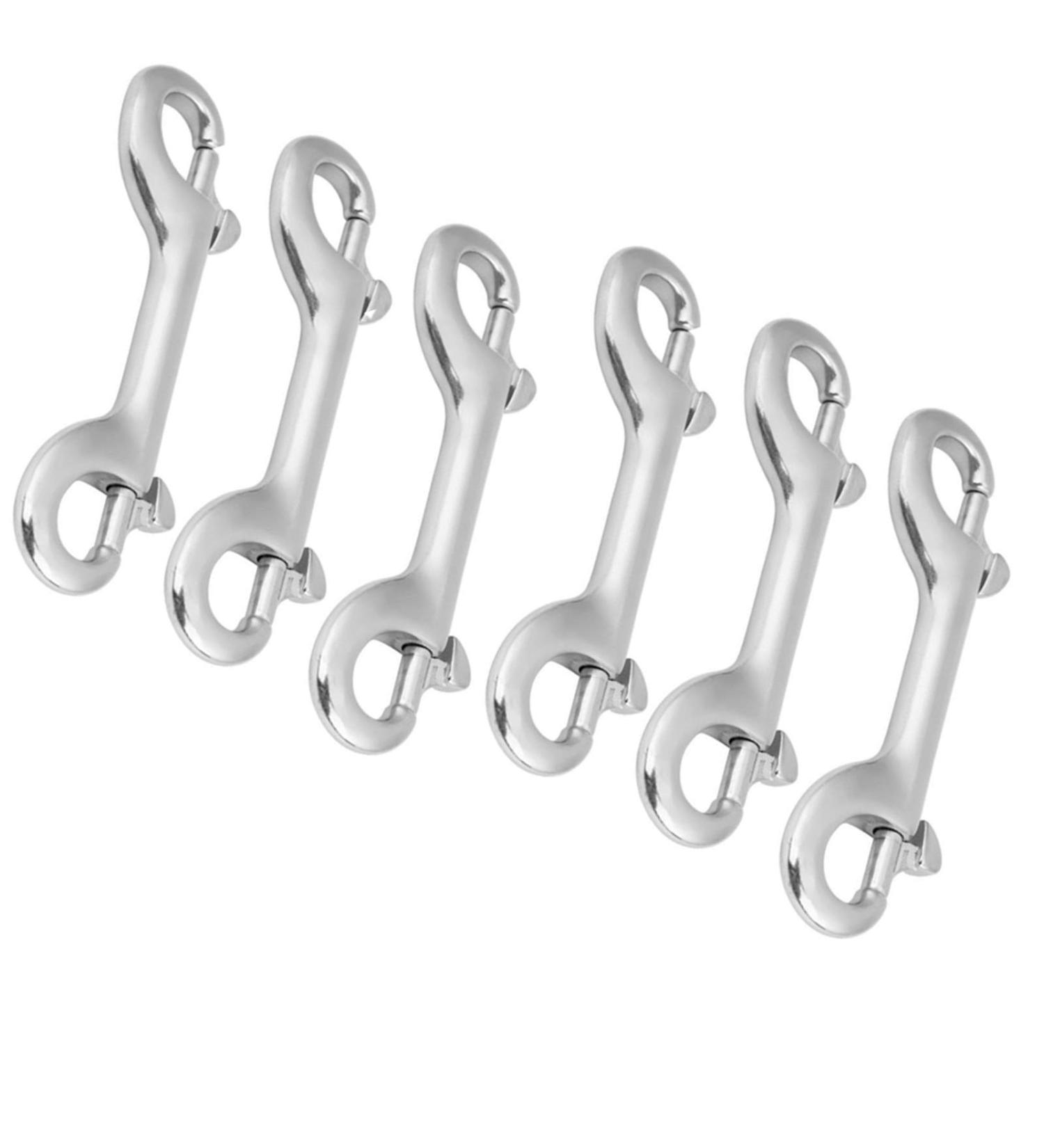6 Pcs Marine Grade Double Ended Bolt Snap Diving Hook Clips - 4-1/2'' 316 Stainless Steel - Scuba Trigger Clip Set for Divers - Buy Online on GoSupps.com