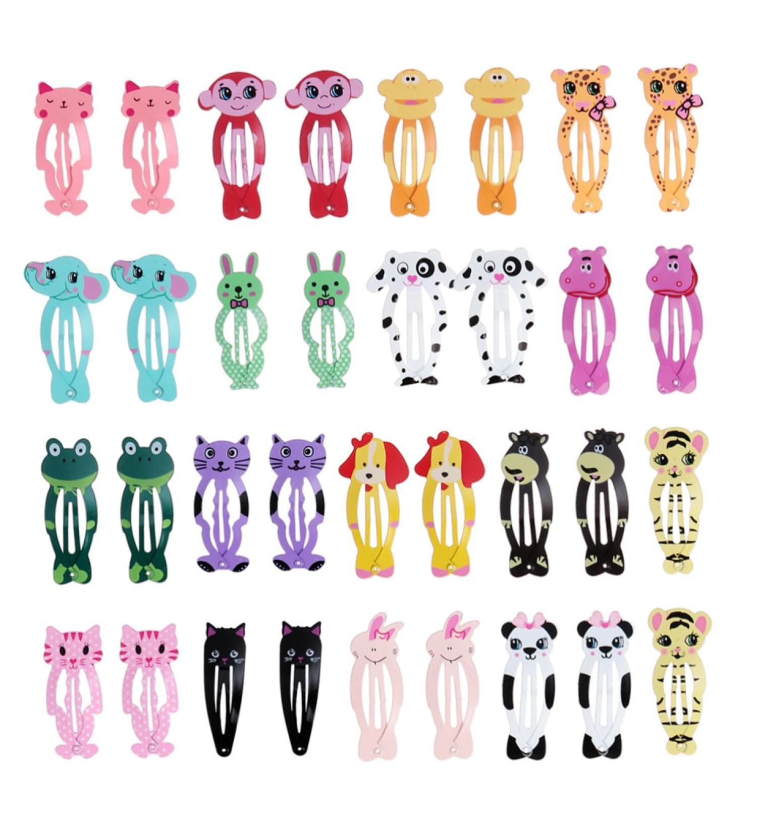 VICASKY 54 Pairs Barrettes Hair Accessories Hair Clips Colored Hair Clips Animal Hair Clip for Snap Hair Clips Animals Hair Clips for Christmas Hair Clips - Buy Online on GoSupps.com