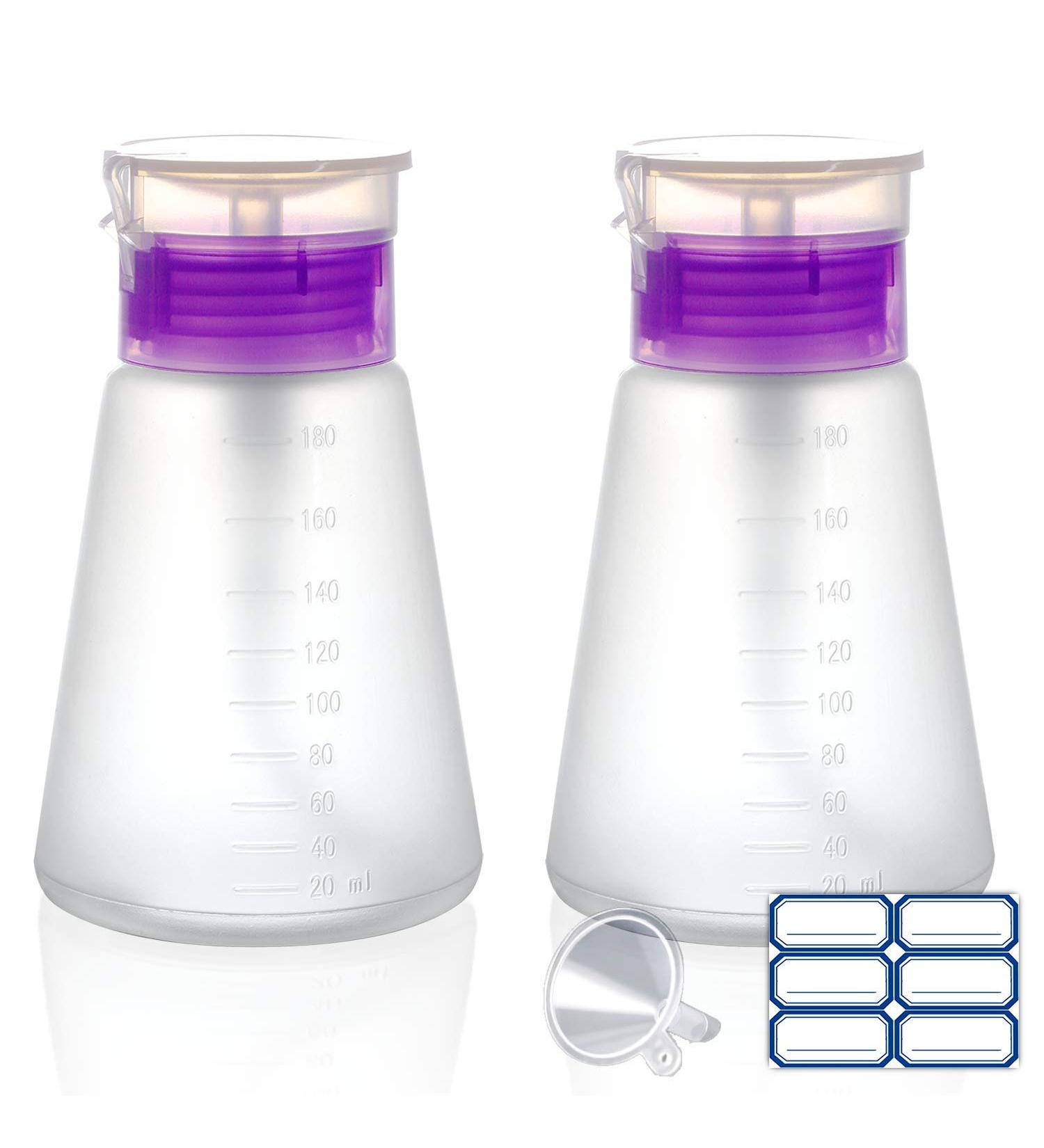 XILAZAB 2 Pack Acetone Alcohol Pump Dispenser 180ML - Nail Polish Remover Bottle - Buy Online on GoSupps.com