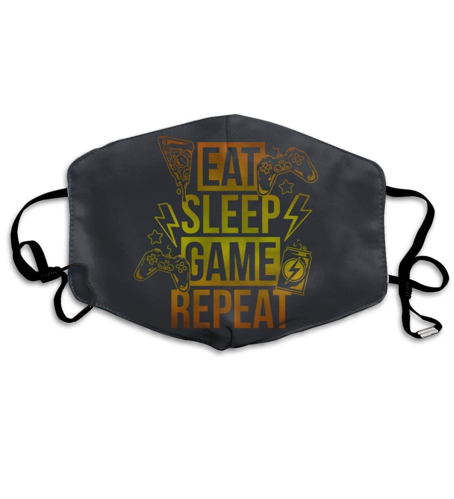 Breathable premium facial protection envelope Eat Sleep Game Repeat Women Men Anti Wind Staub Protection Protective cover for skiing camping travel safety daily use