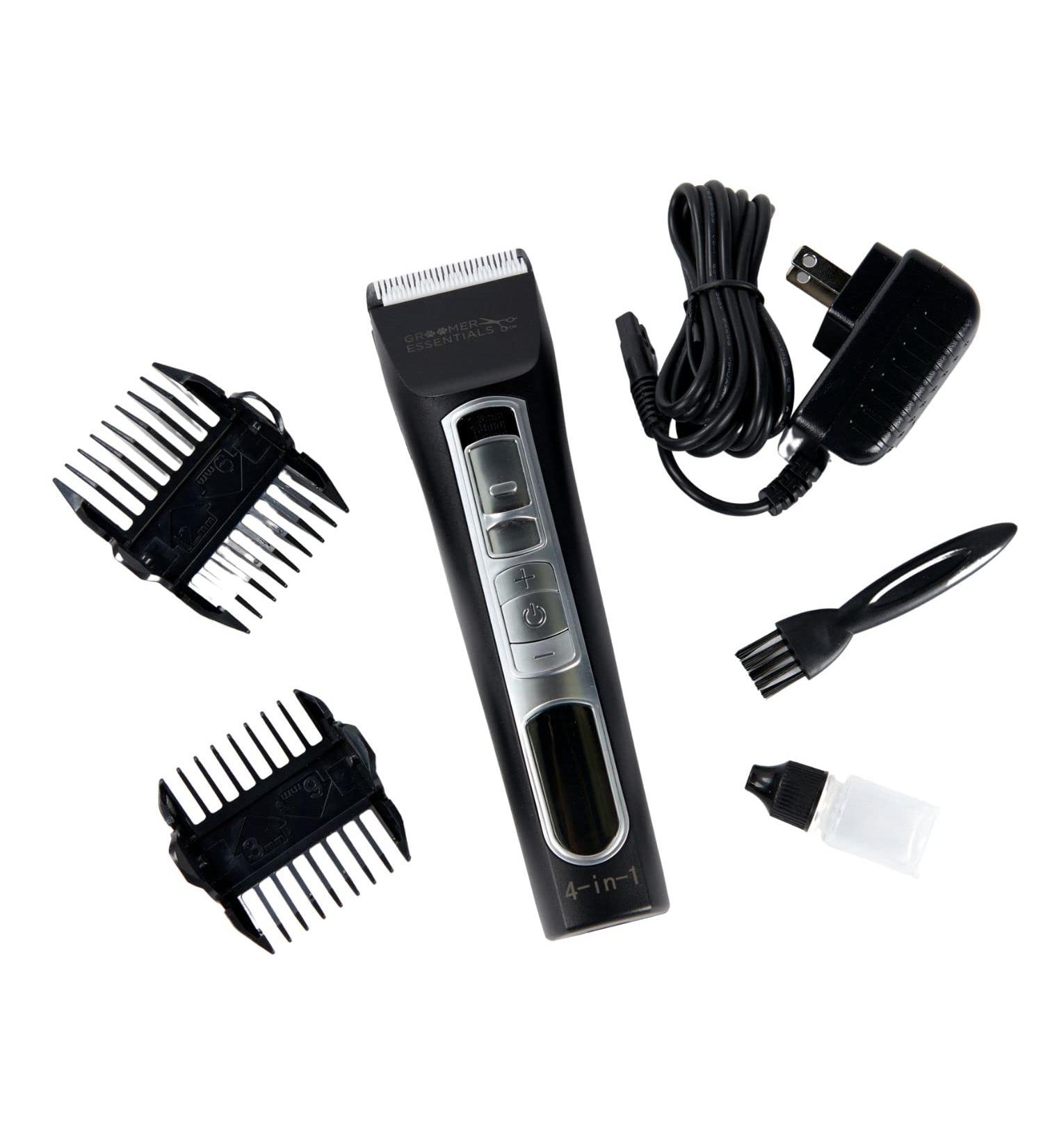 4-in-1 Clipper with 5 Speed Options & 4 Cutting Lengths - Includes Guide Combs Cleaning Brush & Blade Oil - Ideal for Professional Grooming - Buy Online on GoSupps.com
