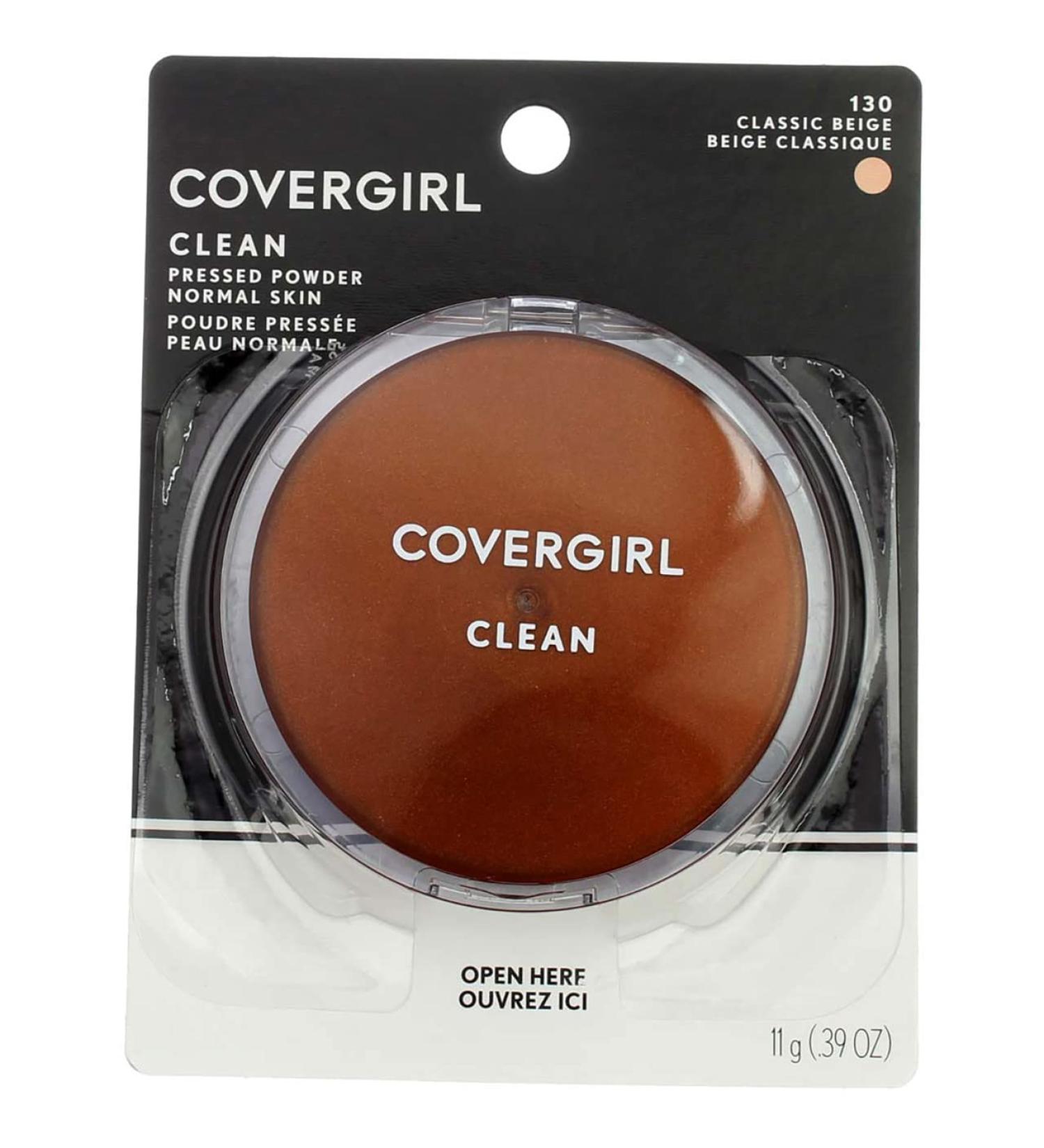 CoverGirl Clean Pressed Powder Classic Beige 130 - 0.39 oz (11 g) - Buy Online on GoSupps.com