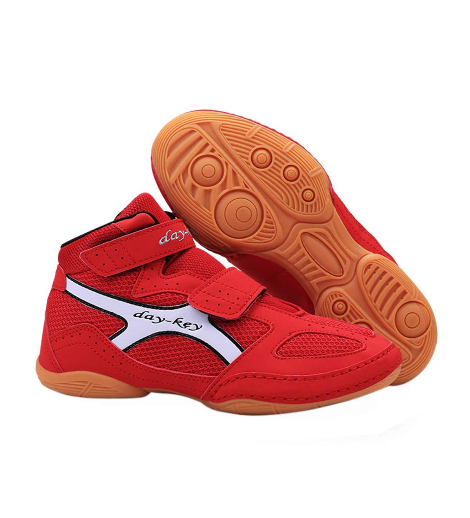 Day-Key Lightweight Wrestling Shoes for Kids, Boys, Girls - Red | Youth & Teenagers - Buy Online on GoSupps.com