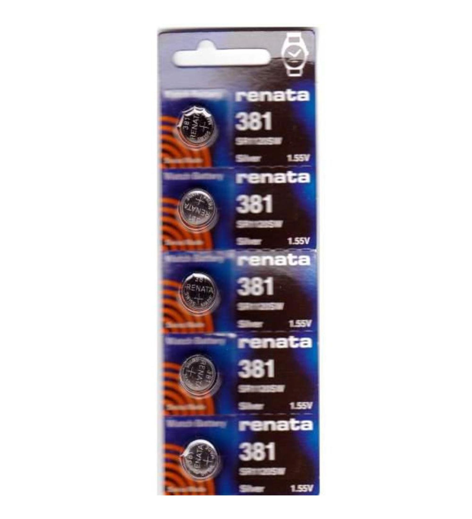 #381 Renata Watch Batteries 5Pcs