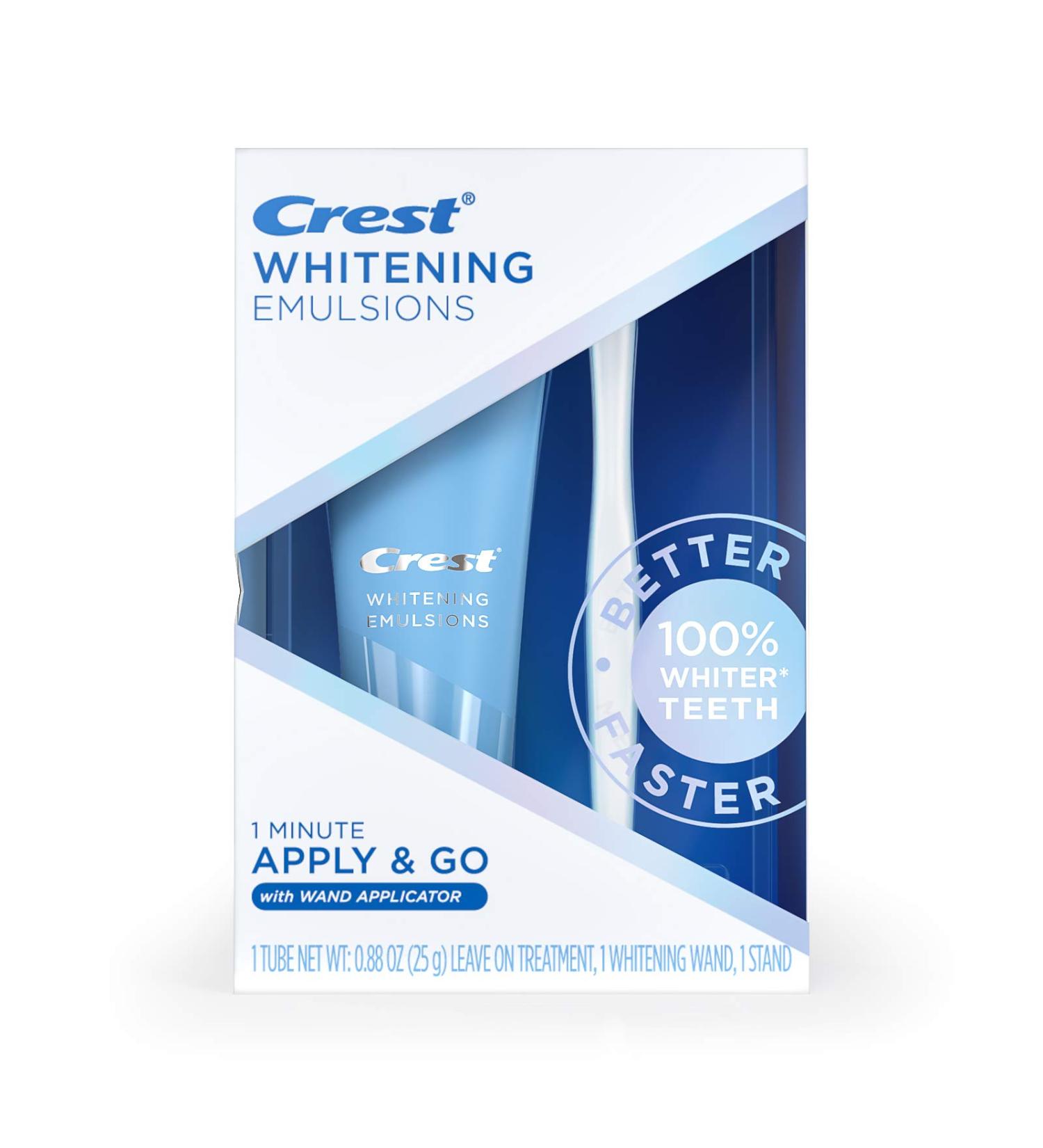 Crest Whitening Emulsions Gel Pen Kit - 0.88 Oz (25 G) | Leave-on Teeth Whitening - Buy Online on GoSupps.com