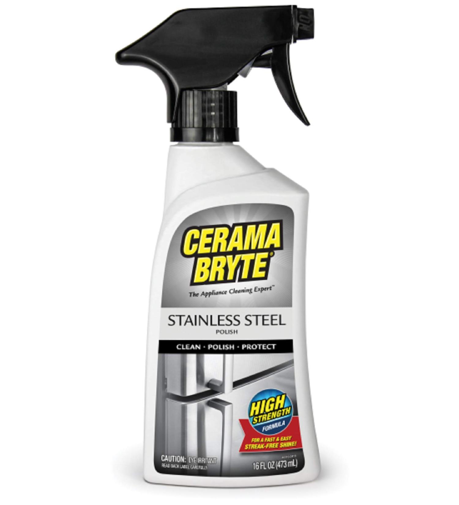 (2 Pack) Cerama Bryte Stainless Steel Cleaning Polish Trigger Spray Cleaner 16 oz. Each