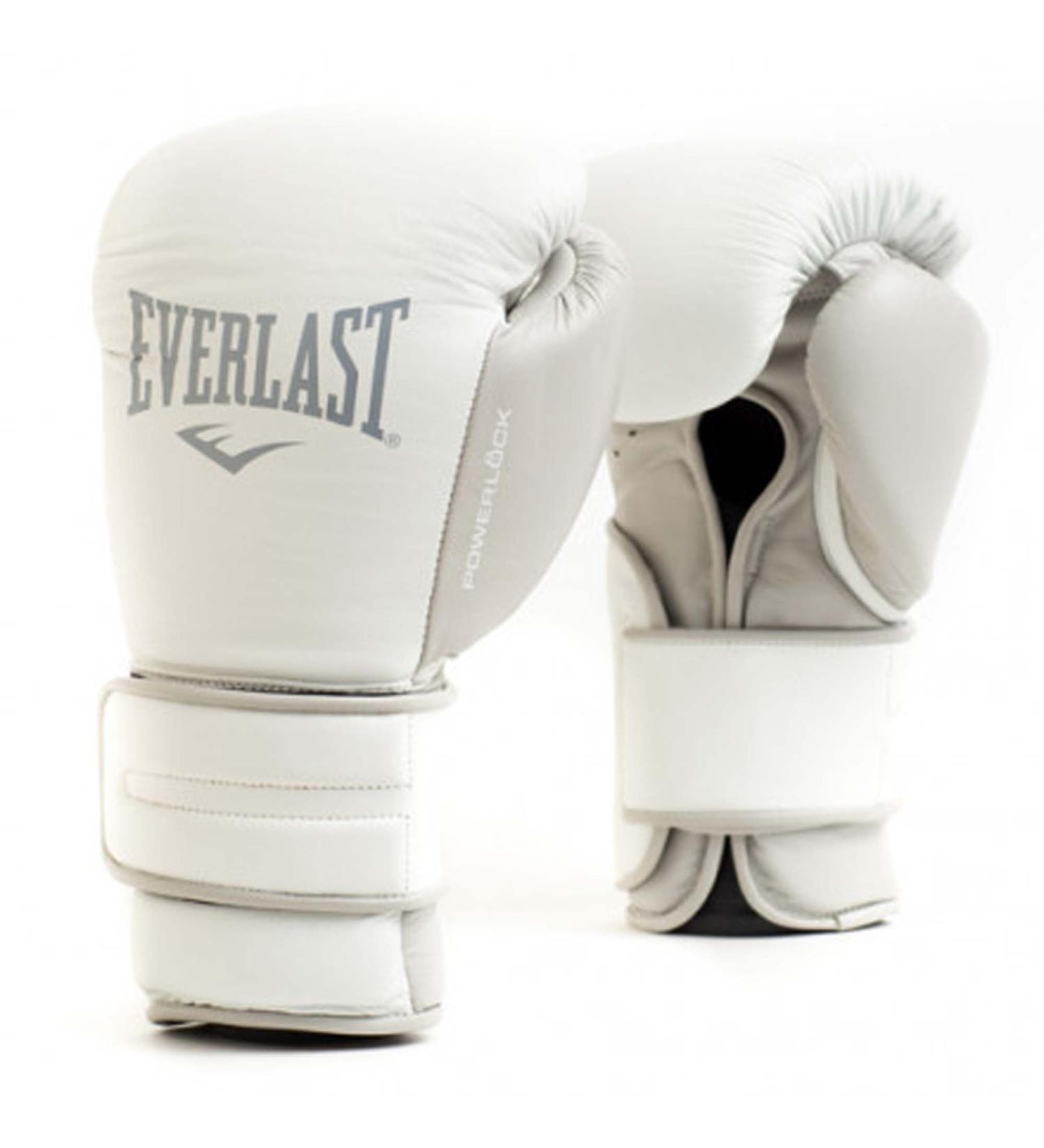Everlast Unisex Adult Powerlock 2R Gloves - White 12oz | International Shipping Available - Buy Online on GoSupps.com