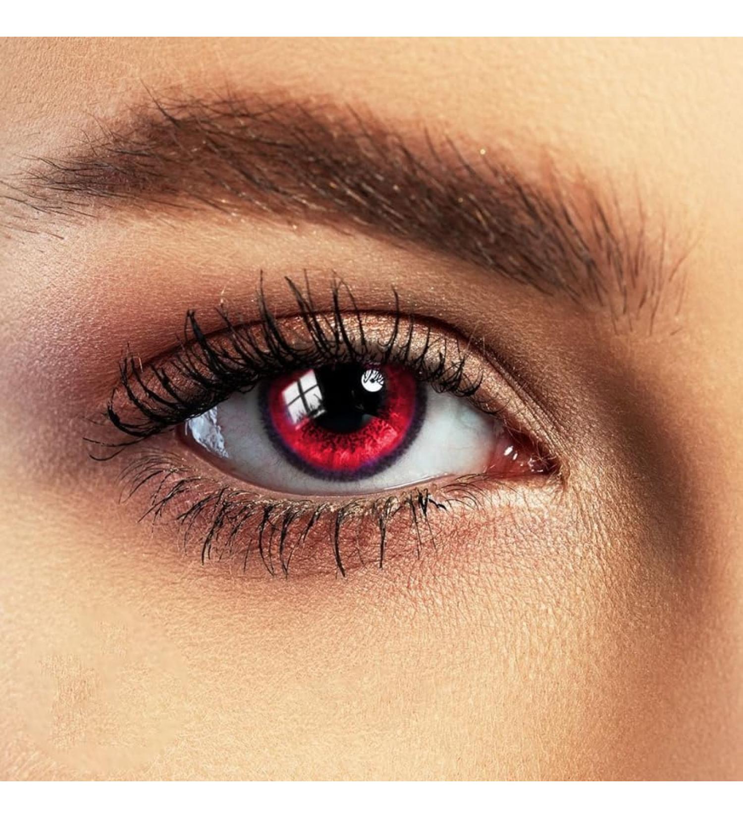 Buy Love Language Red Comfort Contact Lenses - Natural Colored 1 Pair (2 Pieces) Dia 14.50 - International Shipping Available - Buy Online on GoSupps.com