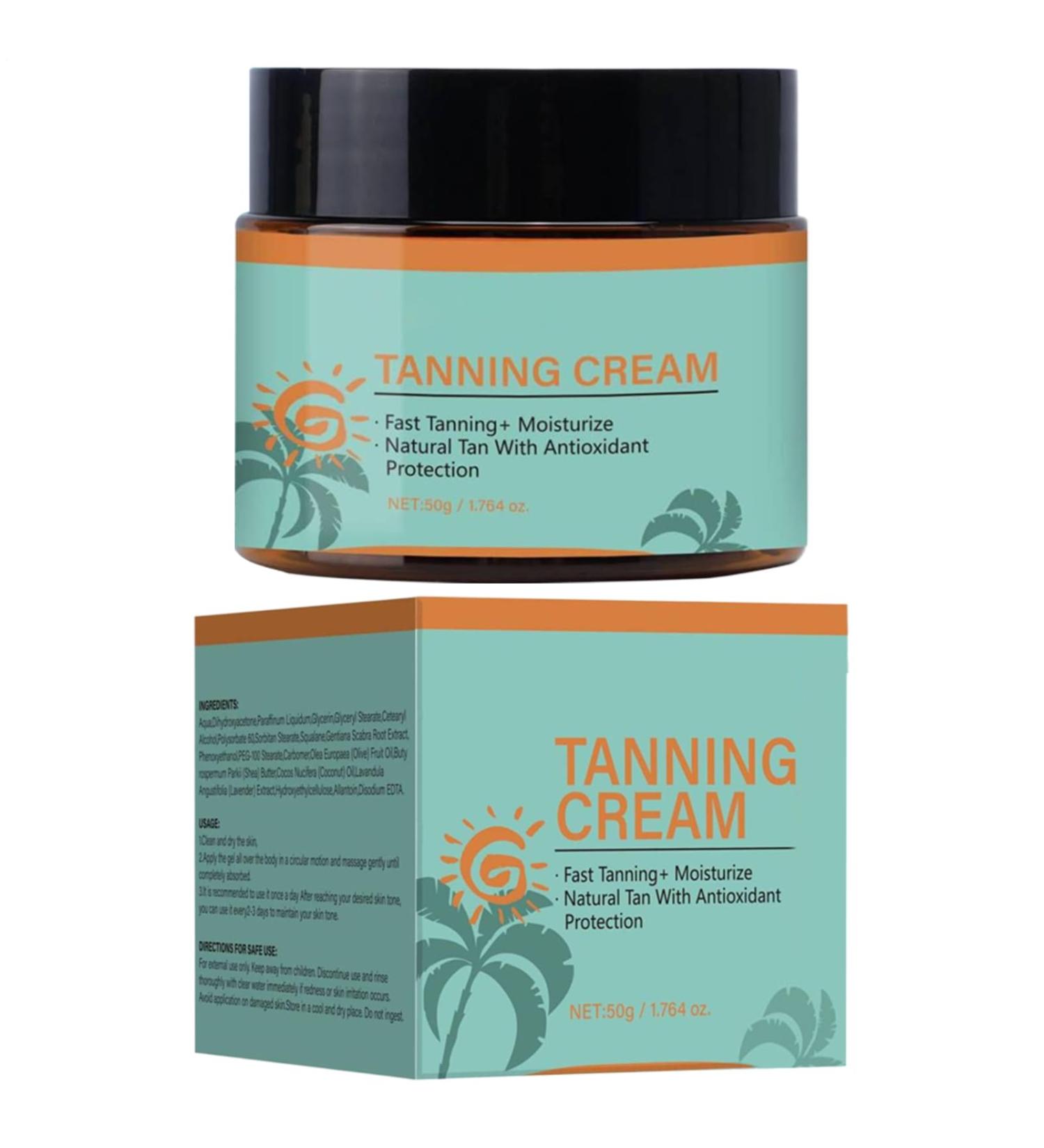  Generisch Self-tanning cream 50g fast tanning moisturizing and natural contains antioxidant protection for all skin types - Buy Online on GoSupps.com