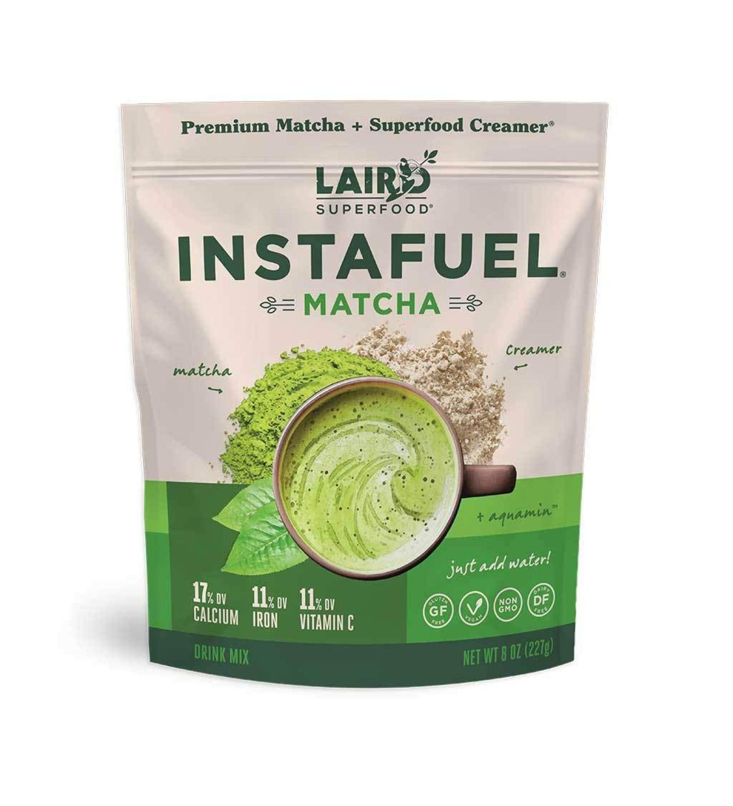 Laird Superfood Instafuel Matcha Plus Creamer  Matcha Latte Green Tea Powder Packed with Antioxidants with Original  Non-Dairy  Superfood Creamer  Gluten Free  Non-GMO  Vegan  8 oz. Bag  Pack of 1 Matcha 8 Ounce (Pack of - Buy Online on GoSupps.com