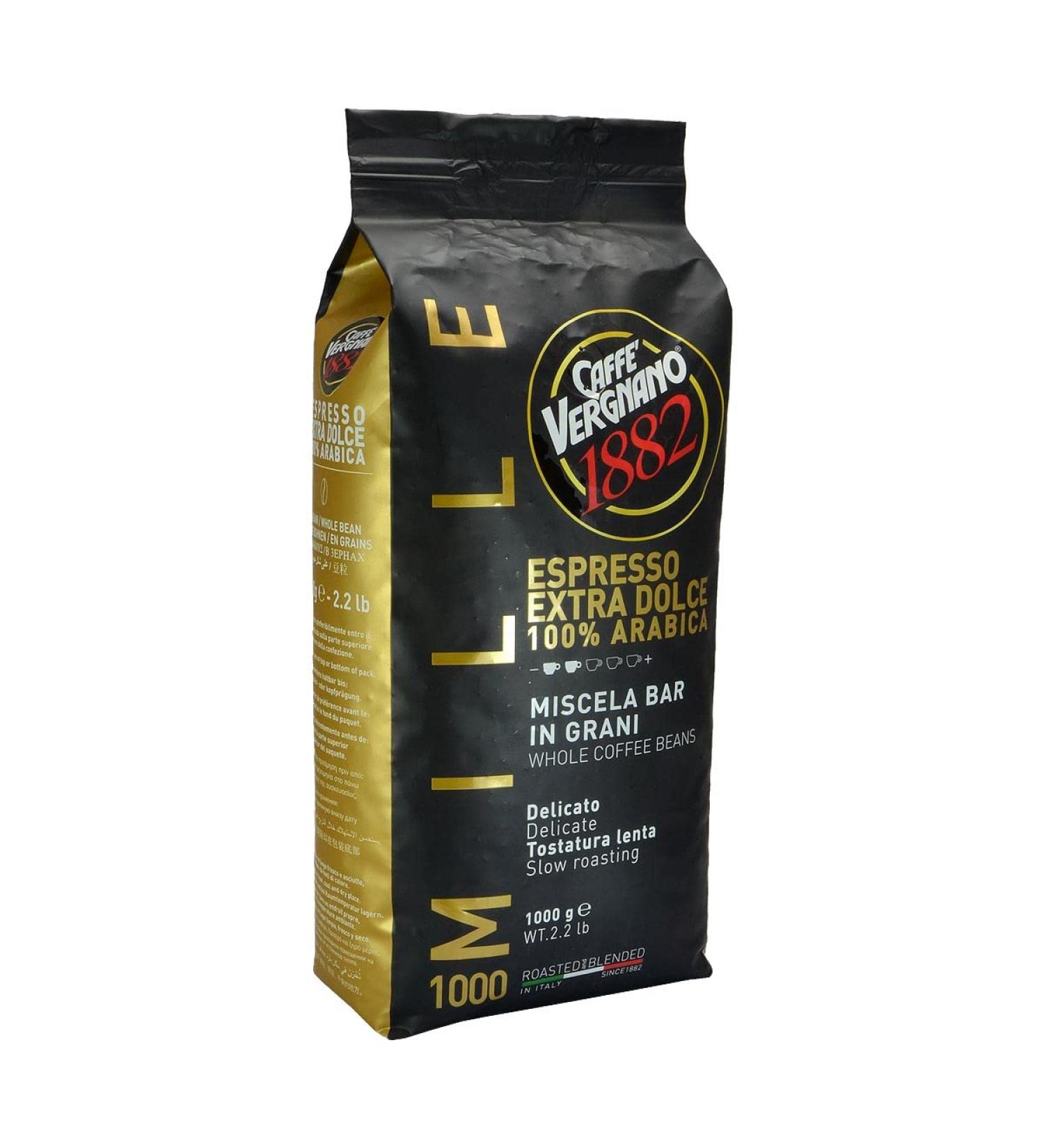 Vergnano 1882 Mille 1000 Extra Dolce - Whole Coffee Beans 1kg