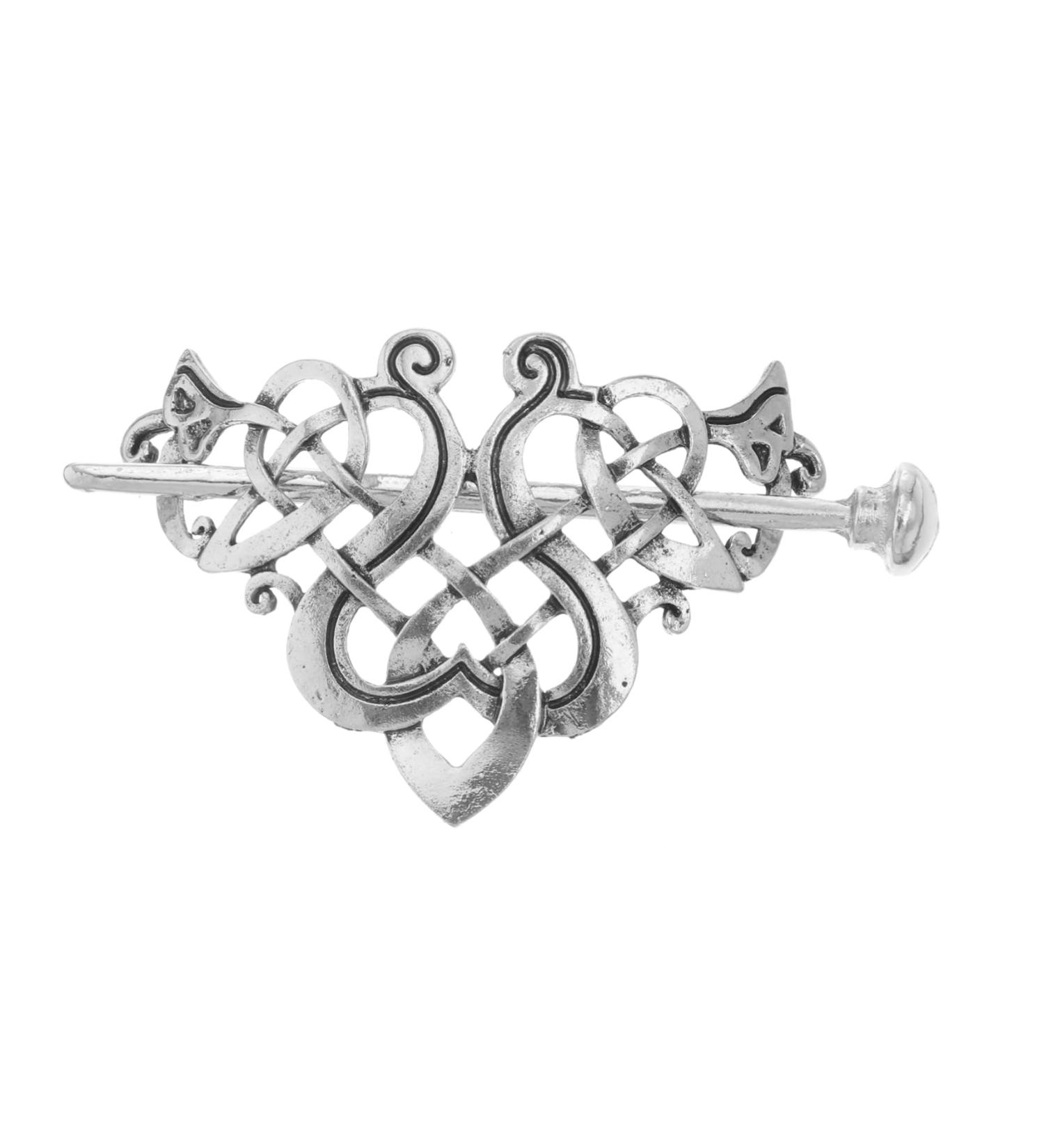 FRCOLOR Silver Barrettes Knot Hair Barrette Knot Hair Fork Hairpins Alloylong Hair Pin Knot Hair Clips Hair Jewelry Bobby Pins Hair Clips for Braids Woman Banana Wedding Hair Clip - Buy Online on GoSupps.com