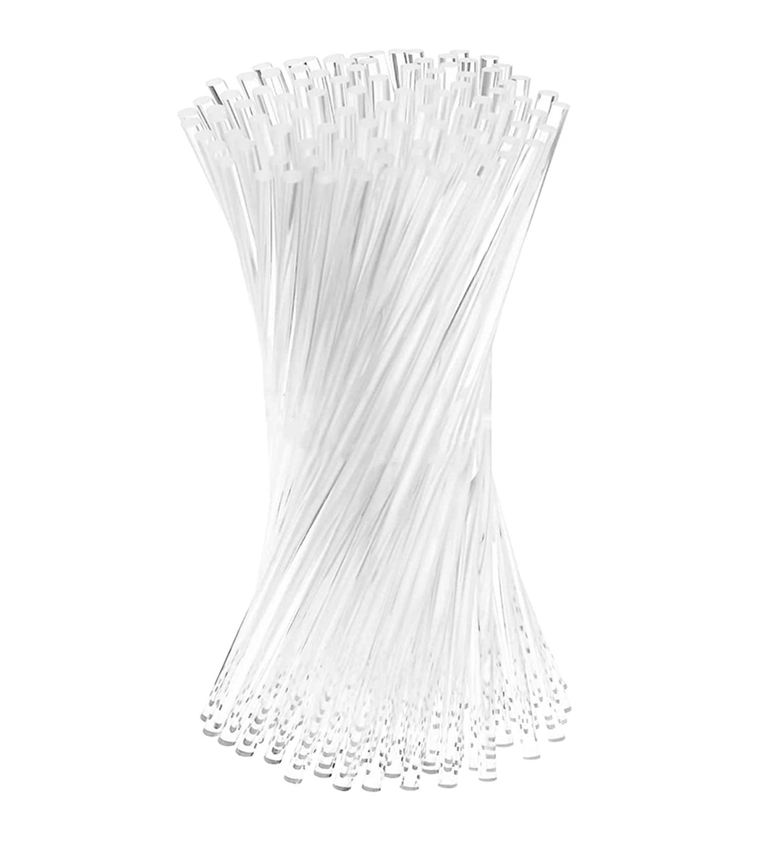Bumdenuu 100 Pieces 6 Inch Acrylic Lollipop Sticks Reusable Clear Acrylic Sticks for Making Lollipops Cake Pops Candy Chocolates - Buy Online on GoSupps.com