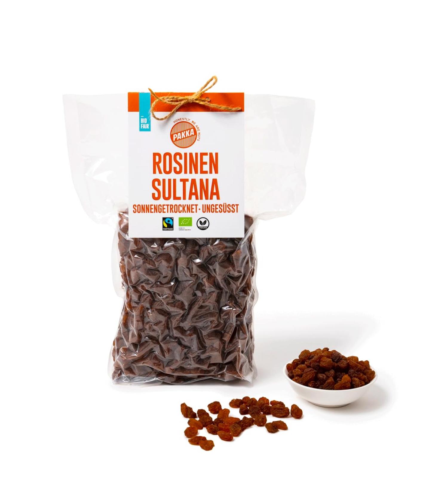 Organic Fairtrade Dried Sultana Raisins 1kg Unoiled Direct from Small Producers in Samarkand Uzbekistan Vegan Family Pack Value-Pack 1000g - Buy Online on GoSupps.com