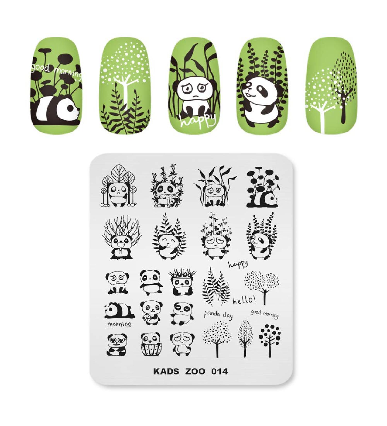 KADS Nail Art Stamping Plates Set Image Template Stencils Pattern with Stamping Plates Holder Case Organizer (ZO014) - Buy Online on GoSupps.com
