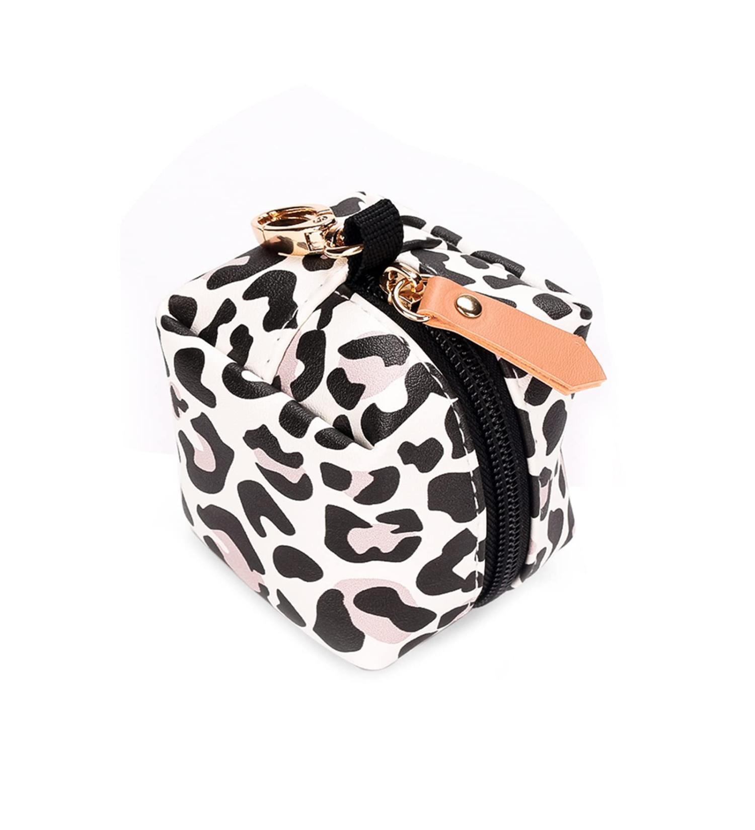 Pratvider Pacifier Holder Case - Stylish Baby Pacifier Bag with Clip Holds 2 Pacifiers - Leopard Patterns | Ideal for Diaper Bag - Buy Online on GoSupps.com