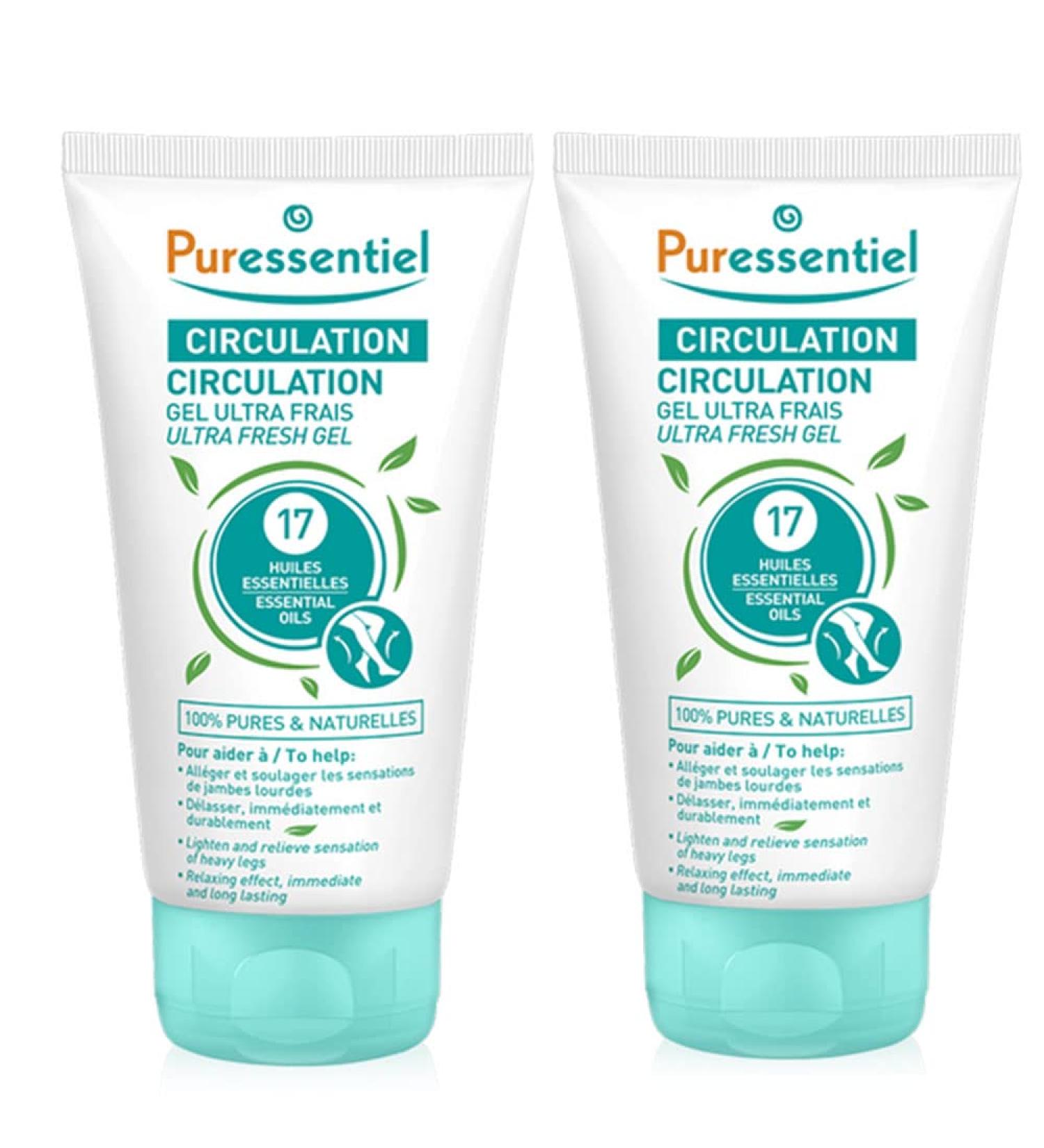 Puressentiel - Circulation - Gel Ultra Frais aux 17 Huiles Essentielles - Lot de 2 x 125 ml 125 ml (Lot de 2)