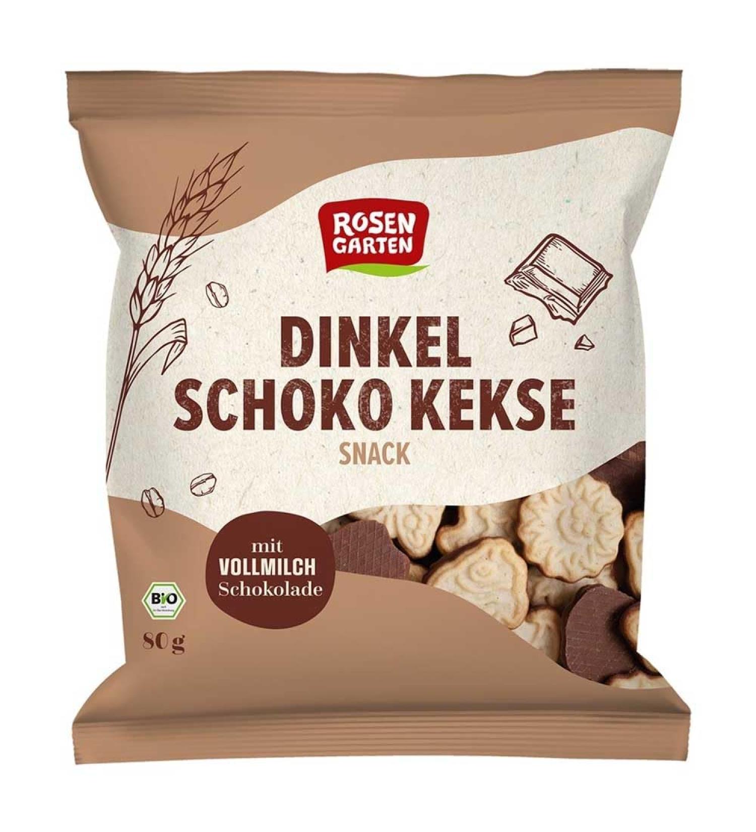 Rosengarten Spelled Chocolate Cookies, 80g (6)