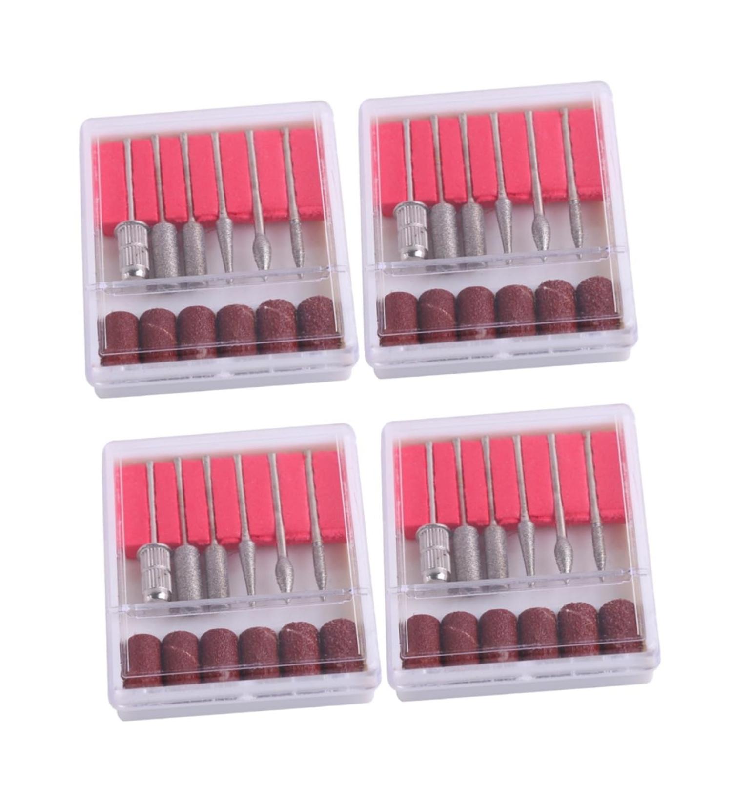 minkissy 4 Sets incra tools nail dip kits nail Grinding Ring cleaning tools kit de u as de gel nail tools nail grinding head nail drill tool manicure drill bits Abrasive belt sand sheet 7x6x2cmx2pcs Assorted Colorx2pcs - Buy Online on GoSupps.com